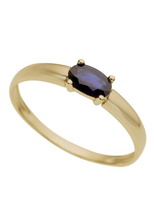 Firetti Goldring Schmuck Geschenk Gold 333 Damenring Goldring Edelstein Farbstein, mit Saphir