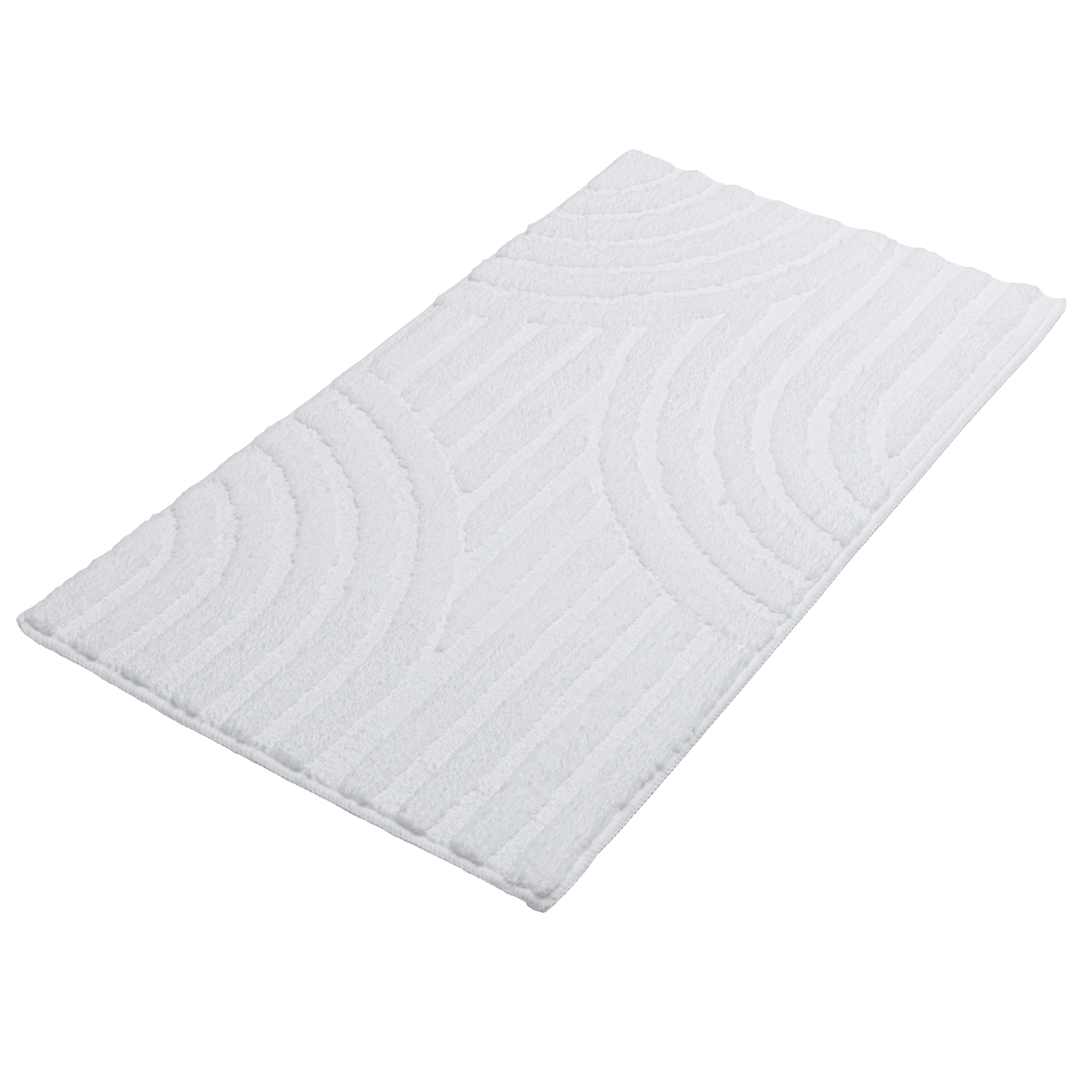 OTTO home Badematte Regona Scandi, Badvorleger, Badezimmer Teppich, Duschvorleger, Höhe 10 mm, rutschhemmend beschichtet, strapazierfähig, Polyester, rechteckig – Bild 2 von 5