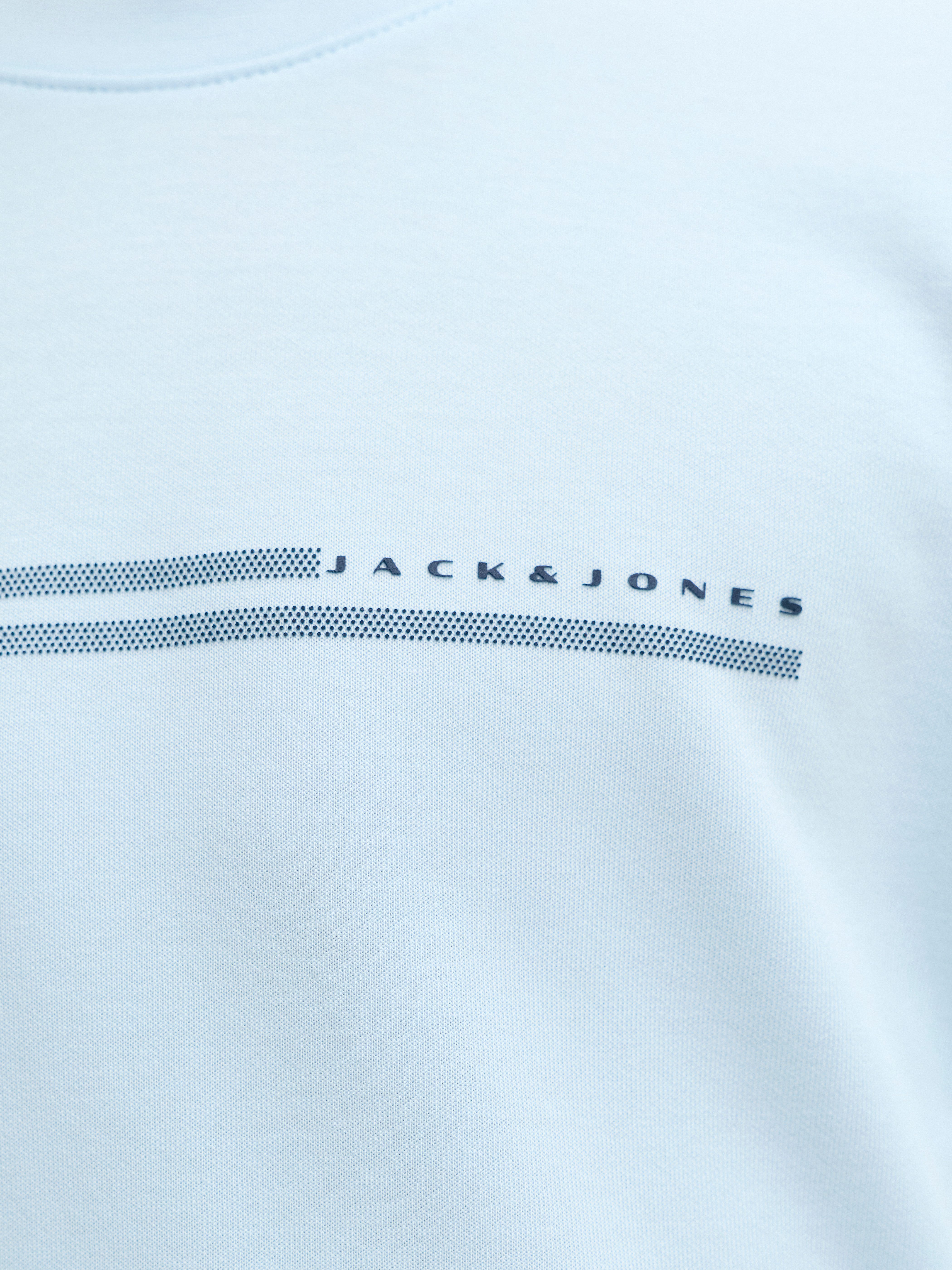 Jack & Jones Junior T-Shirt JCOFUSION CHEST BRAND TEE SS CN JNR Materialmix, regular Fit, Kurzarm – Bild 5 von 5
