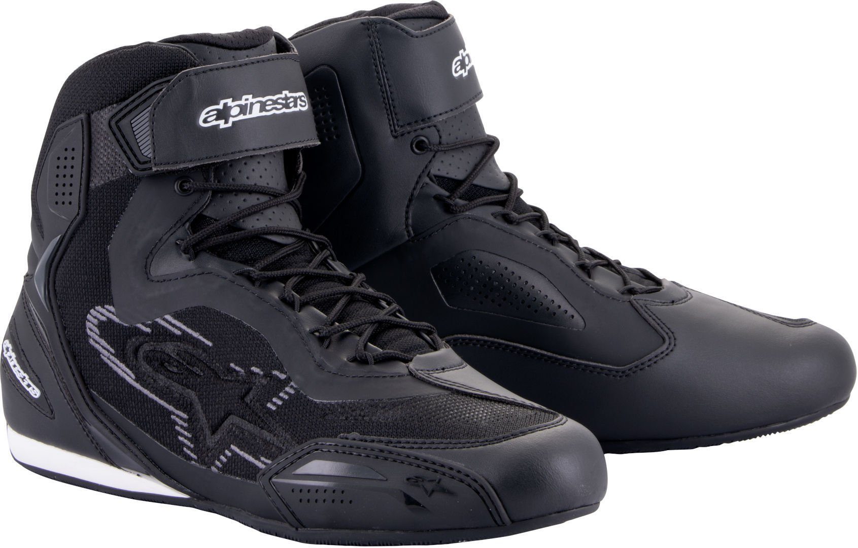 Alpinestars Faster 3 Rideknit Motorradschuhe Motorradstiefel Black/Dark Gray