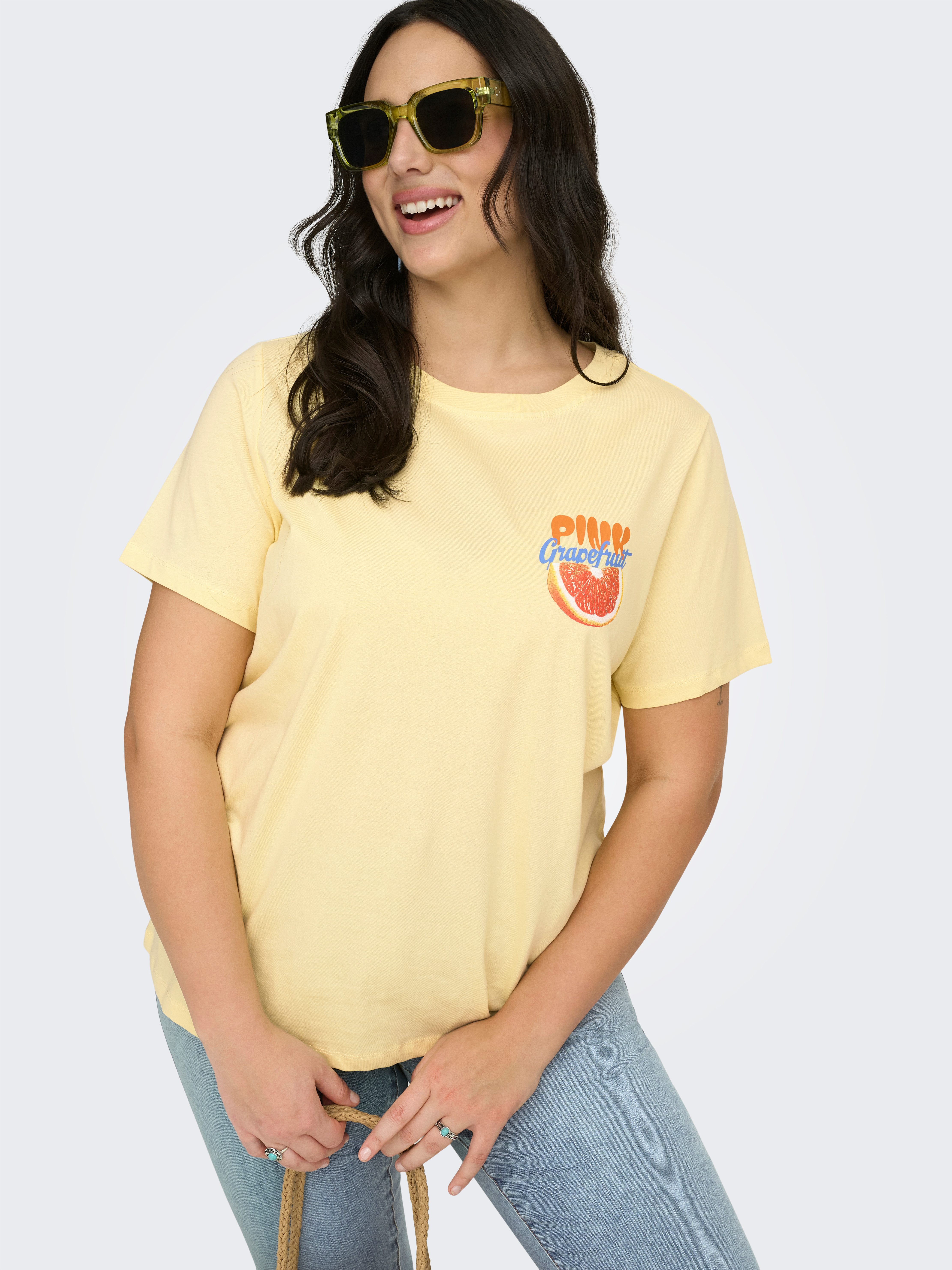 ONLY CARMAKOMA Kurzarmshirt CARBOLETTE LIFE REG S/S TOP BOX JRS