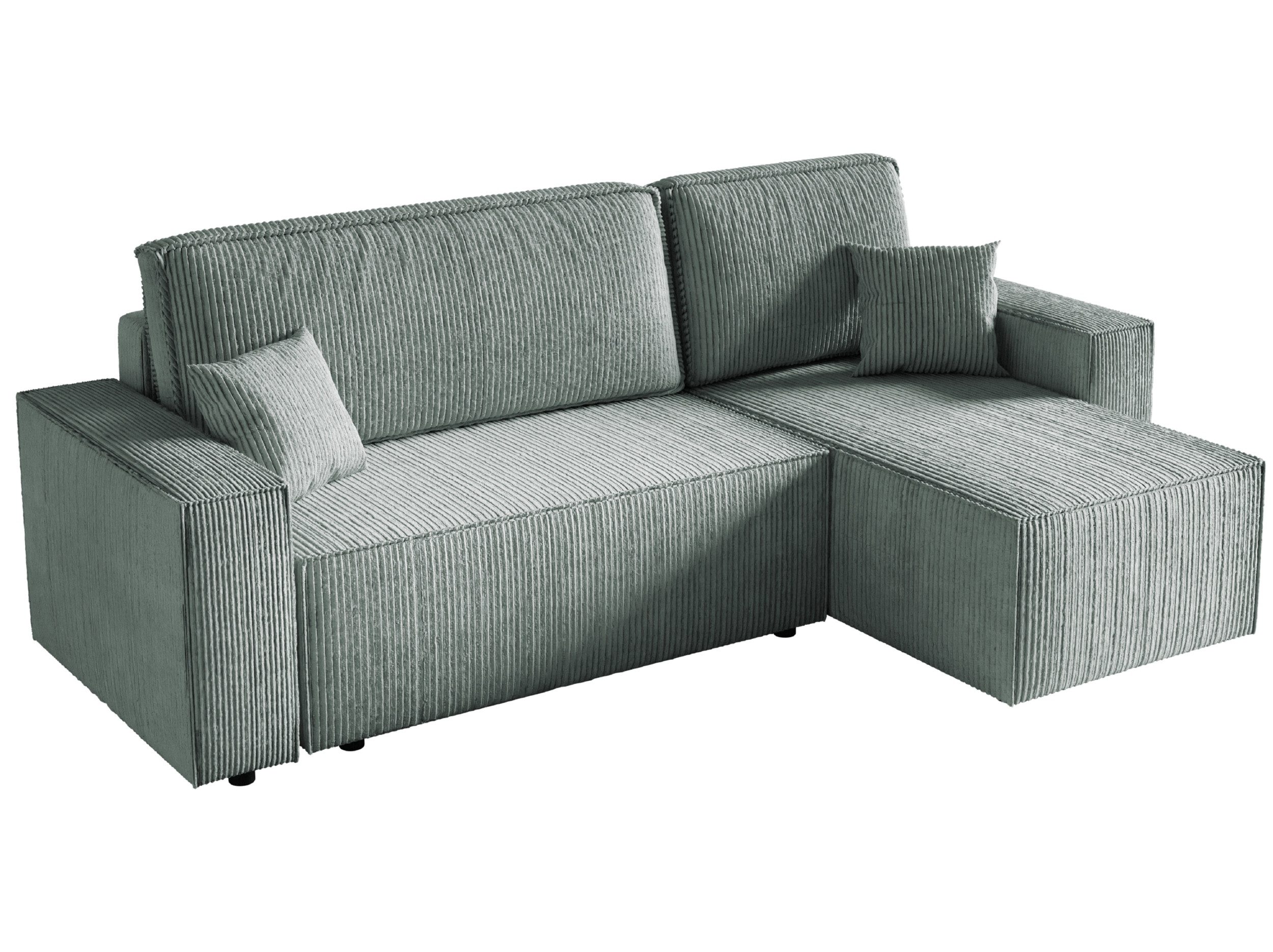 Alpi-Möbel Ecksofa mit Schlaffunktion und Bettkästen CARLOS - 200x125 cm