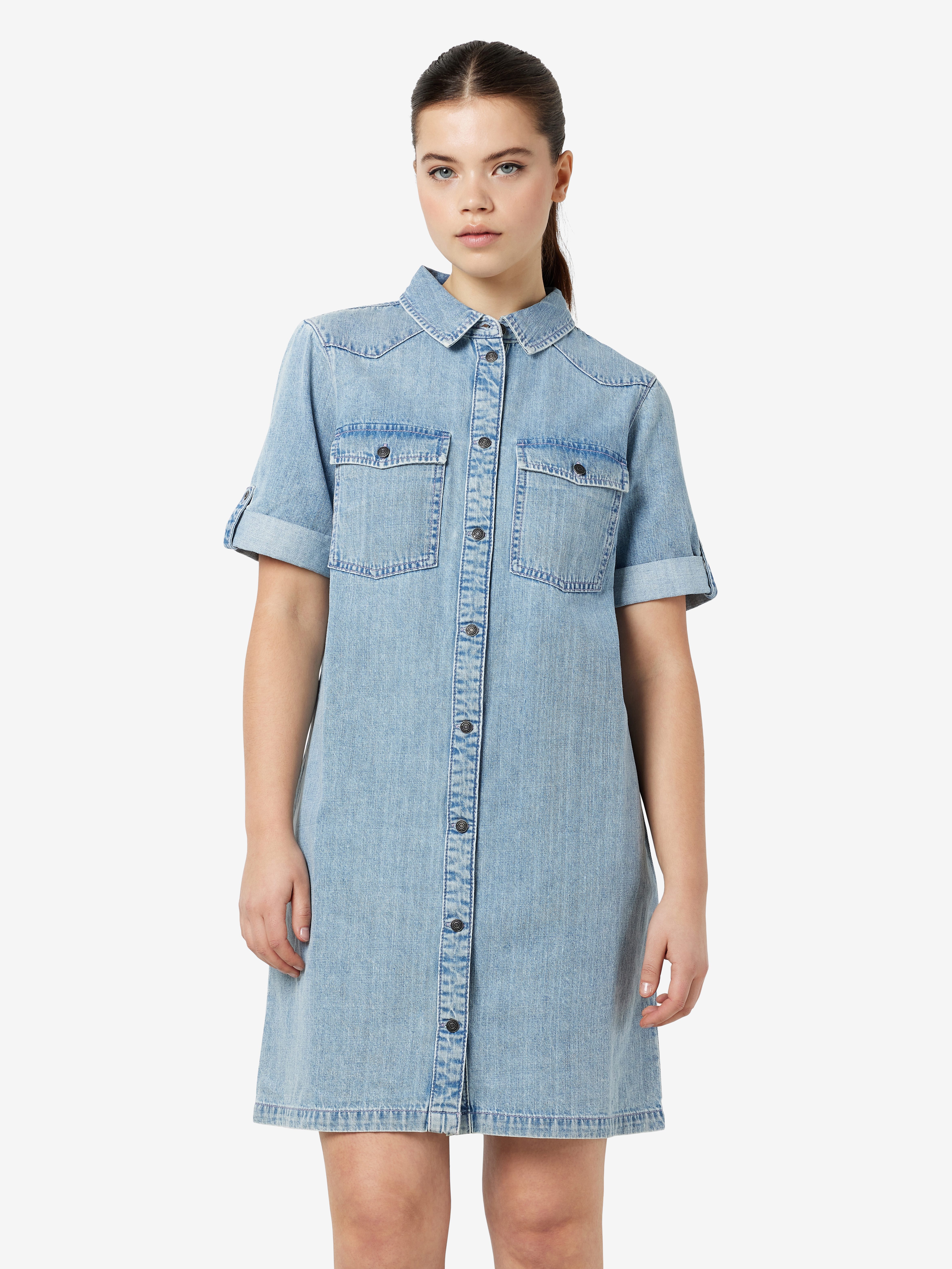 Noisy may Jeanskleid NMNEW SIGNE S/S DENIM DRESS VI003LB NOOS günstig online kaufen