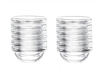 Luminarc Dipschale Glas Für Dip, Marmelade, Konfitüre Stapelbar Mini-Soßenschalen, Glas, (12-tlg)