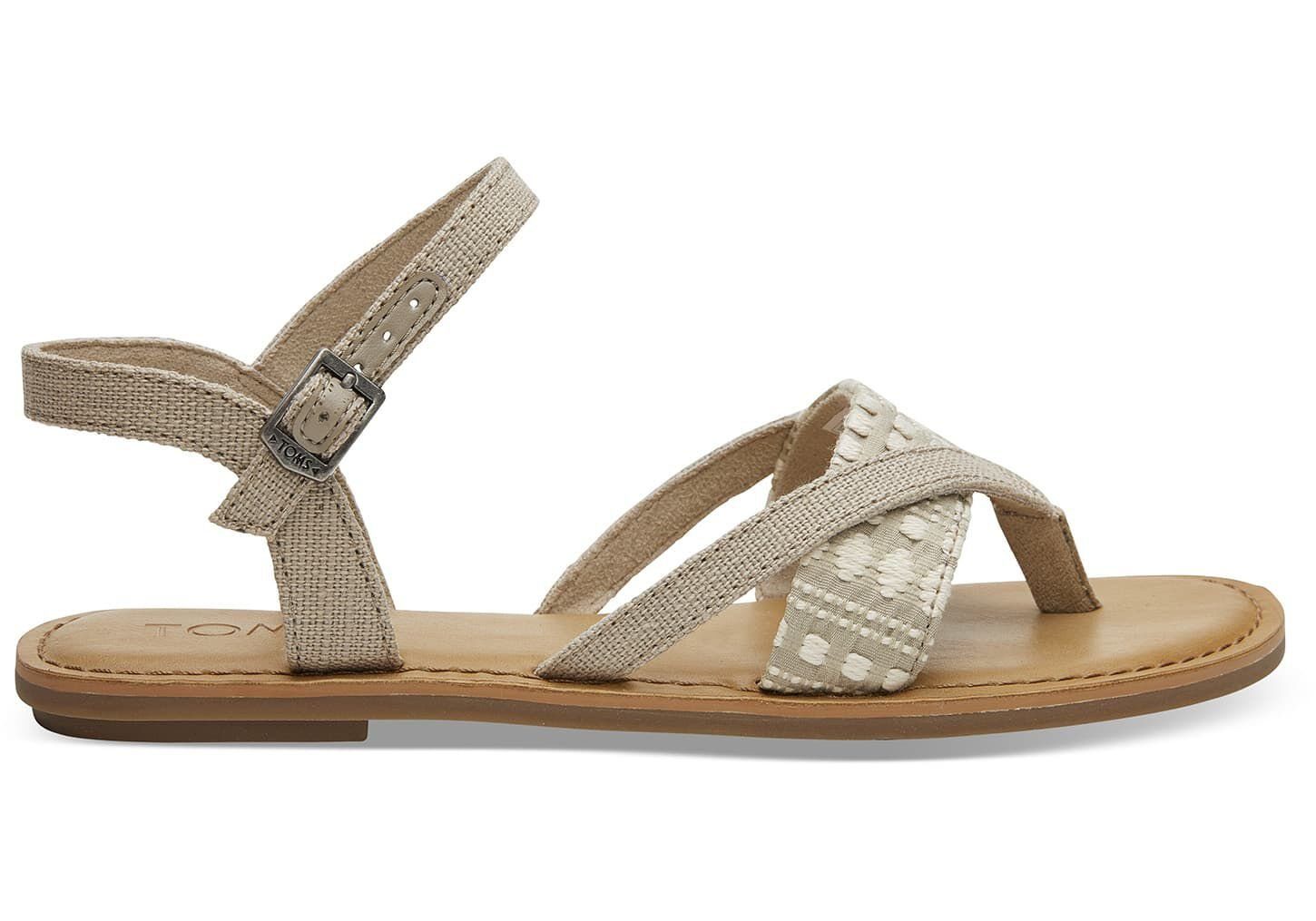 TOMS Oxford Tan Heritage Canvas Lexie Sandalen für Damen Sandale