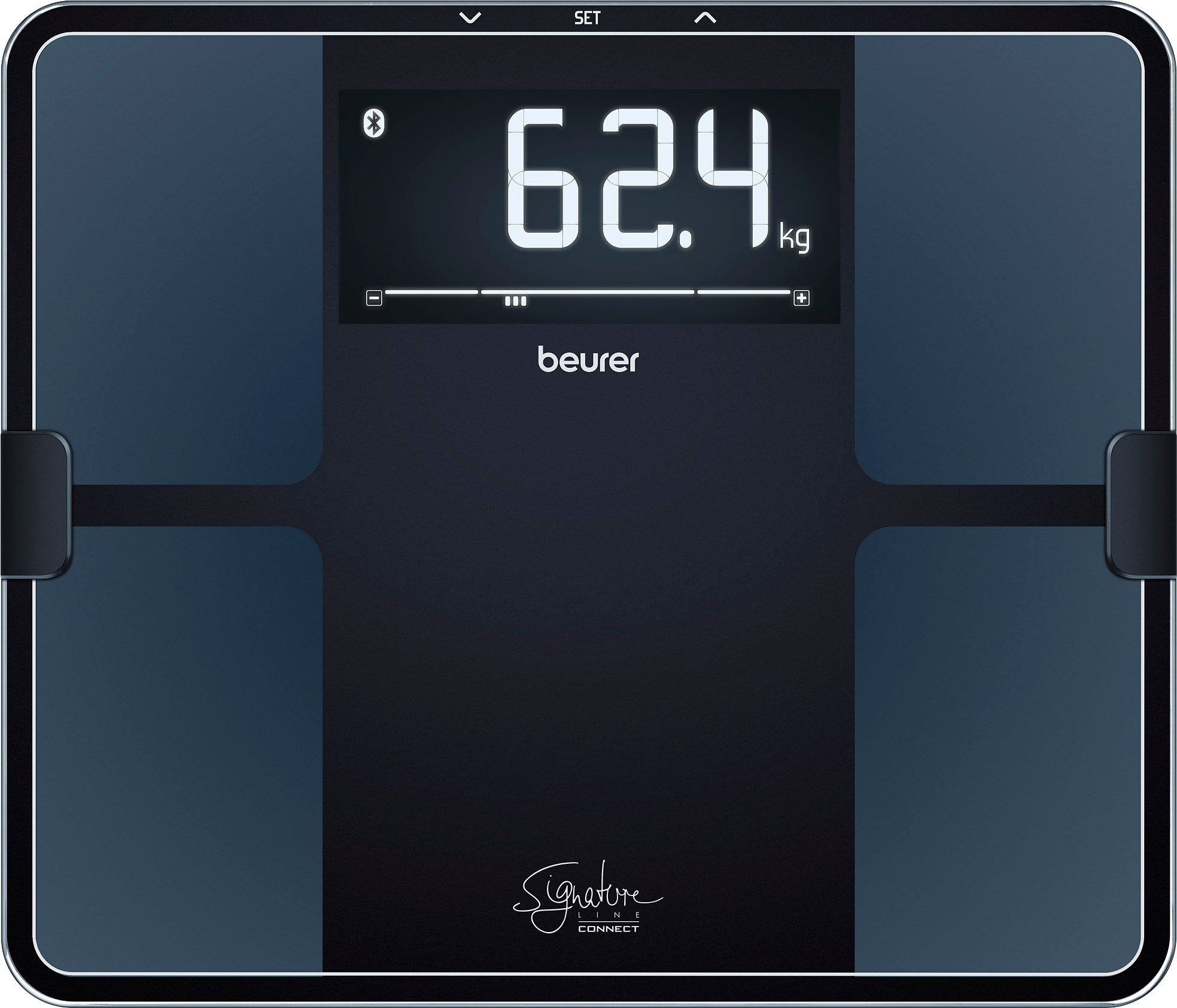 BEURER Körper-Analyse-Waage BF 915 für Messung von Gewicht, Körperfett, Muskelanteil etc., Tracking der Werte in der kostenlosen "Beurer Health Manager Pro" App