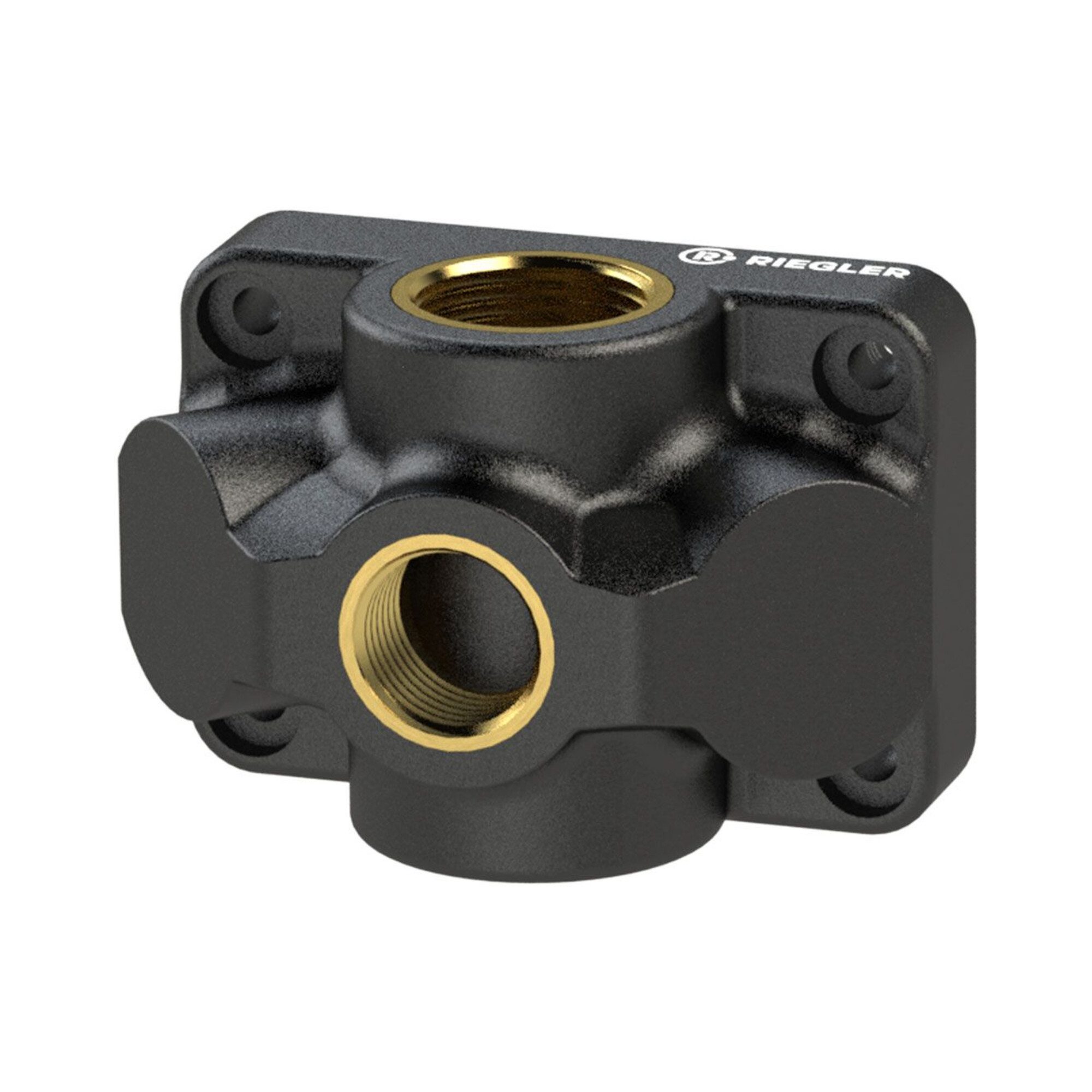 RIEGLER Verteiler Riegler Durchgangsverteiler, Ein-/Ausgang G 1/2, Anschluss 1 x G 1/2
