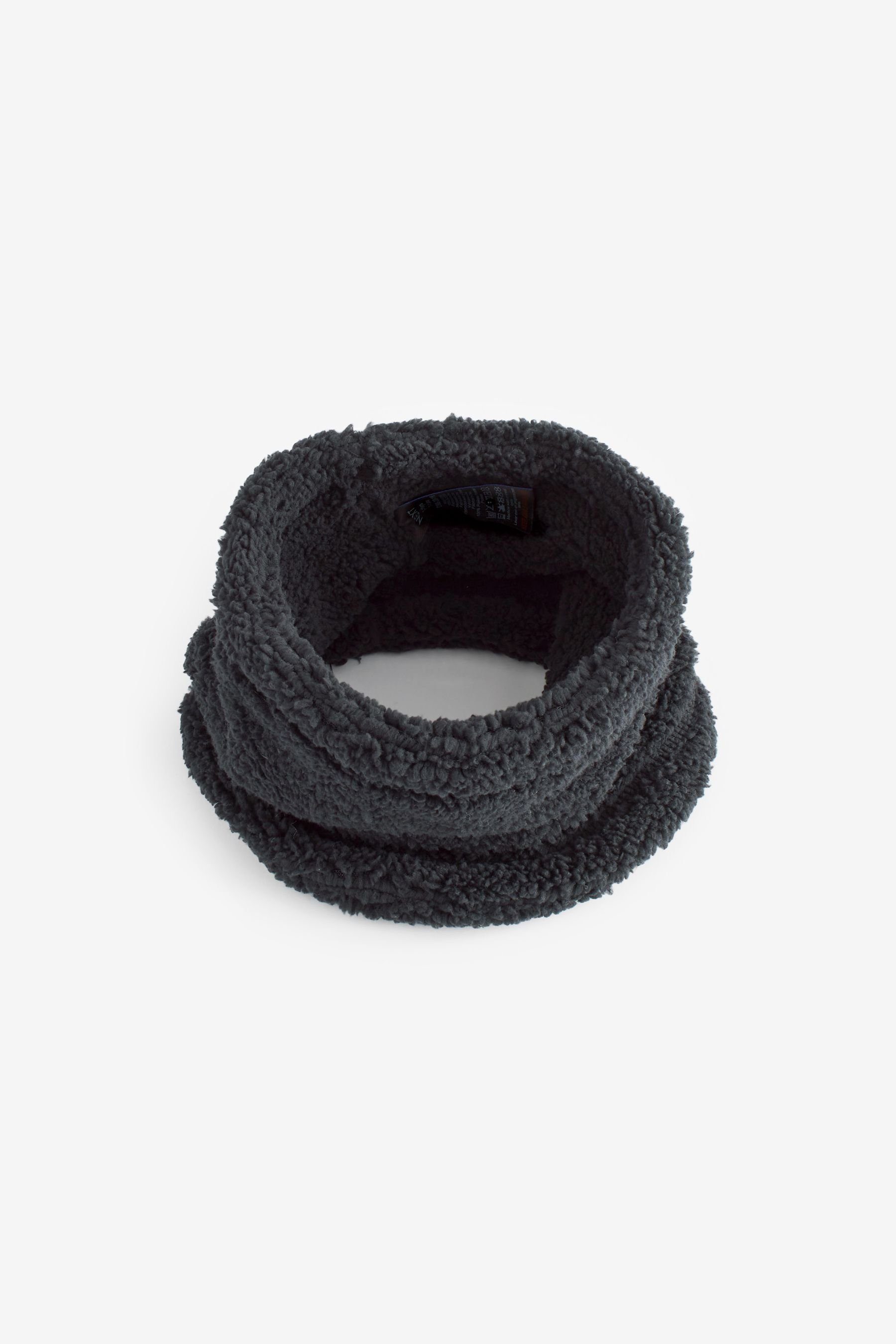 Next Loop Schlauchschal aus Teddykunstfell, (1-St) Black | Schals