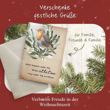 Amari Weihnachtskarte AMARI ® Weihnachtskarten (32 Stück) DIN A6 - Postkarten Set