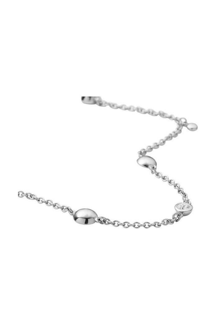 DKNY Collier Damen, aus Edelstahl, Erbsk...