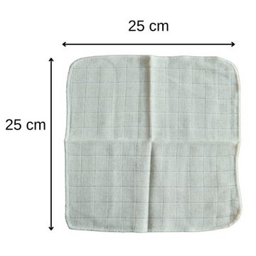 Babymajawelt Waschlappen Mull Waschlappen 25 x 25 cm, Premium 5 Stück, die sanfte Reinigung, Baumwolle (5-St), Made in EU, Abschminktücher, Feuchtetücher, Waschbar