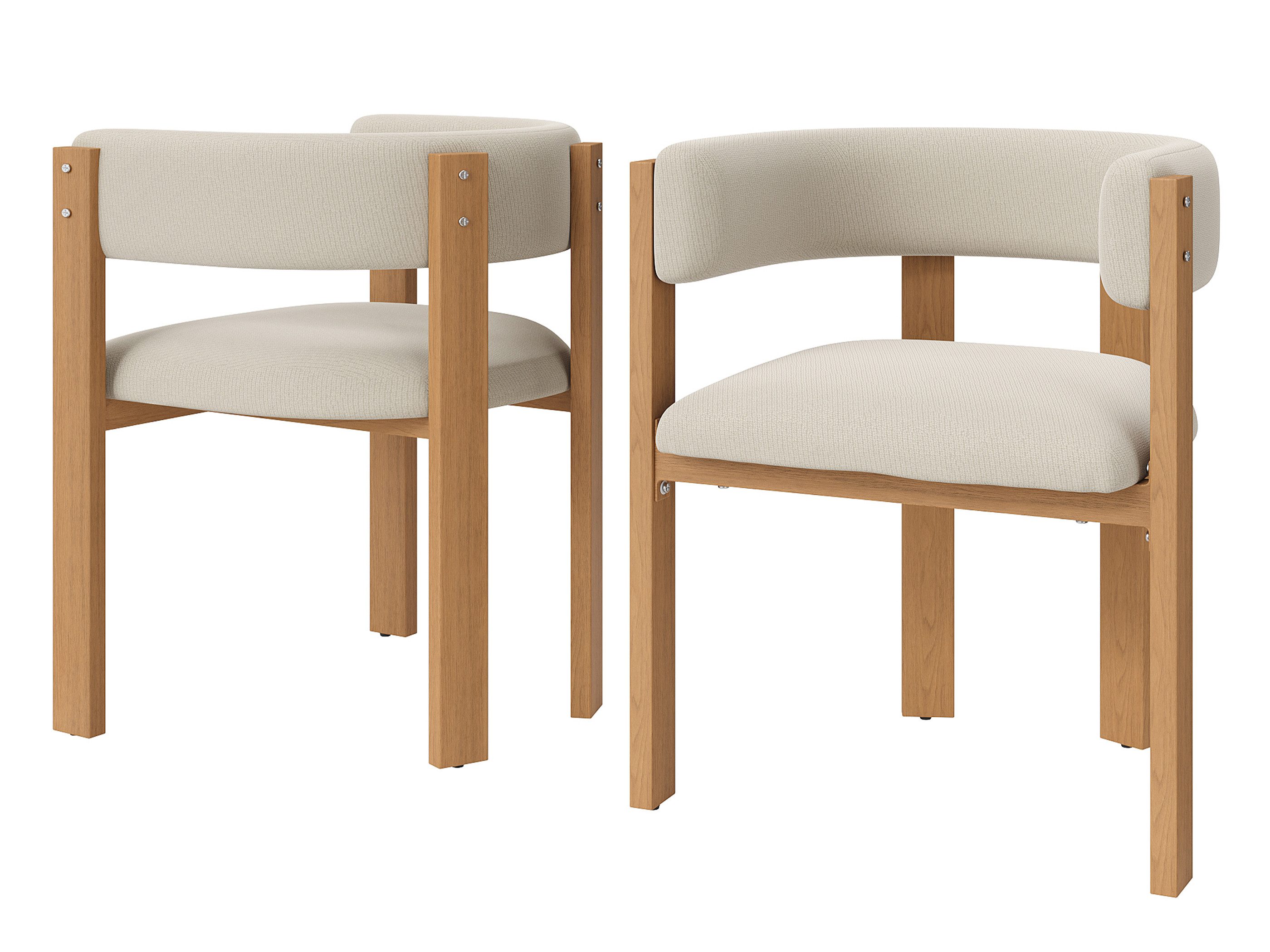 SeedWave Esszimmerstuhl 2er Set Küchenstuhl mit Geschwungener Rückenlehne & Metallbeinen, Flanellstoff Polstersitz, verstellbaren Fußpads