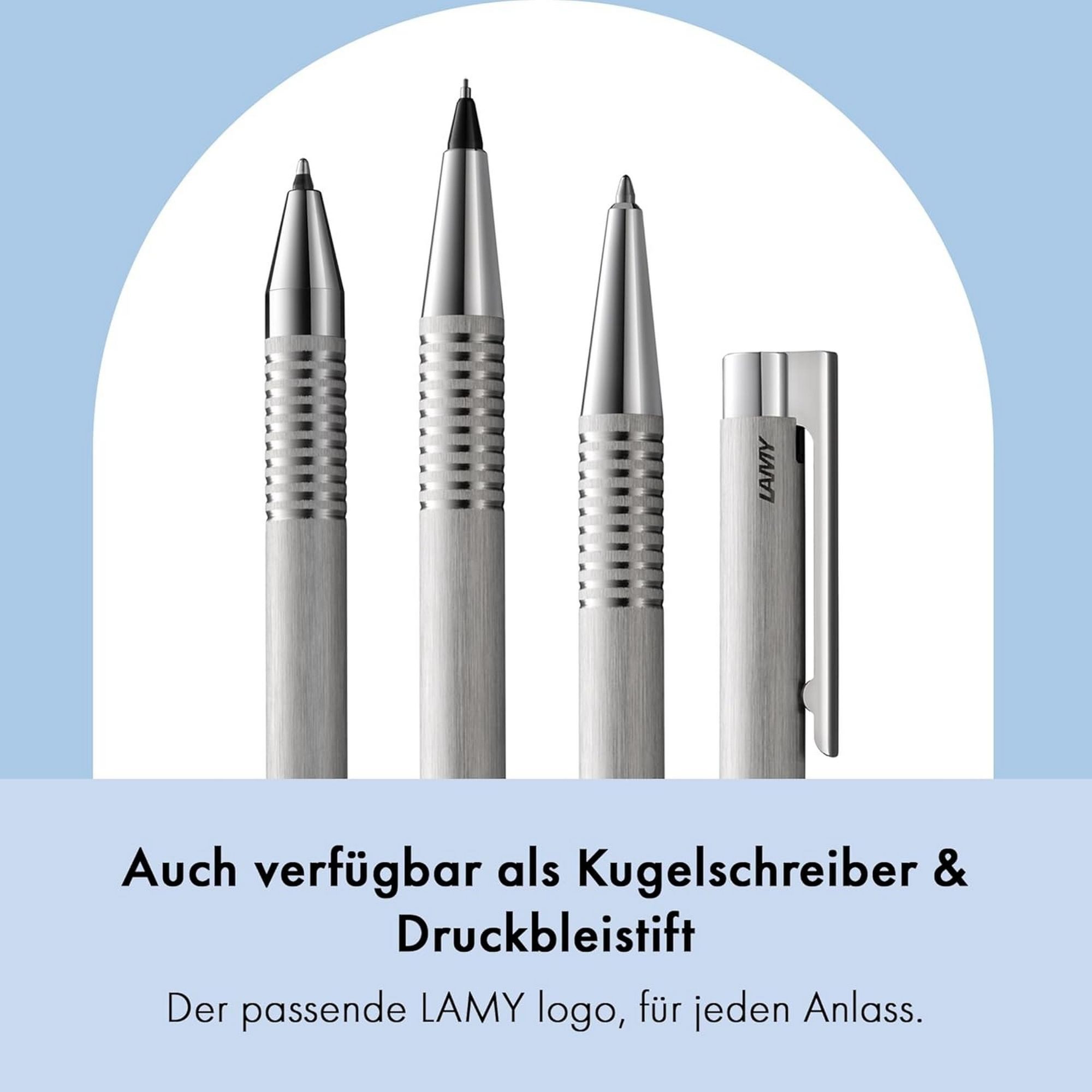 LAMY Kugelschreiber LAMY logo brushed twin pen Druckbleistift und Kugelschreiber Metallgeh – Bild 5 von 5