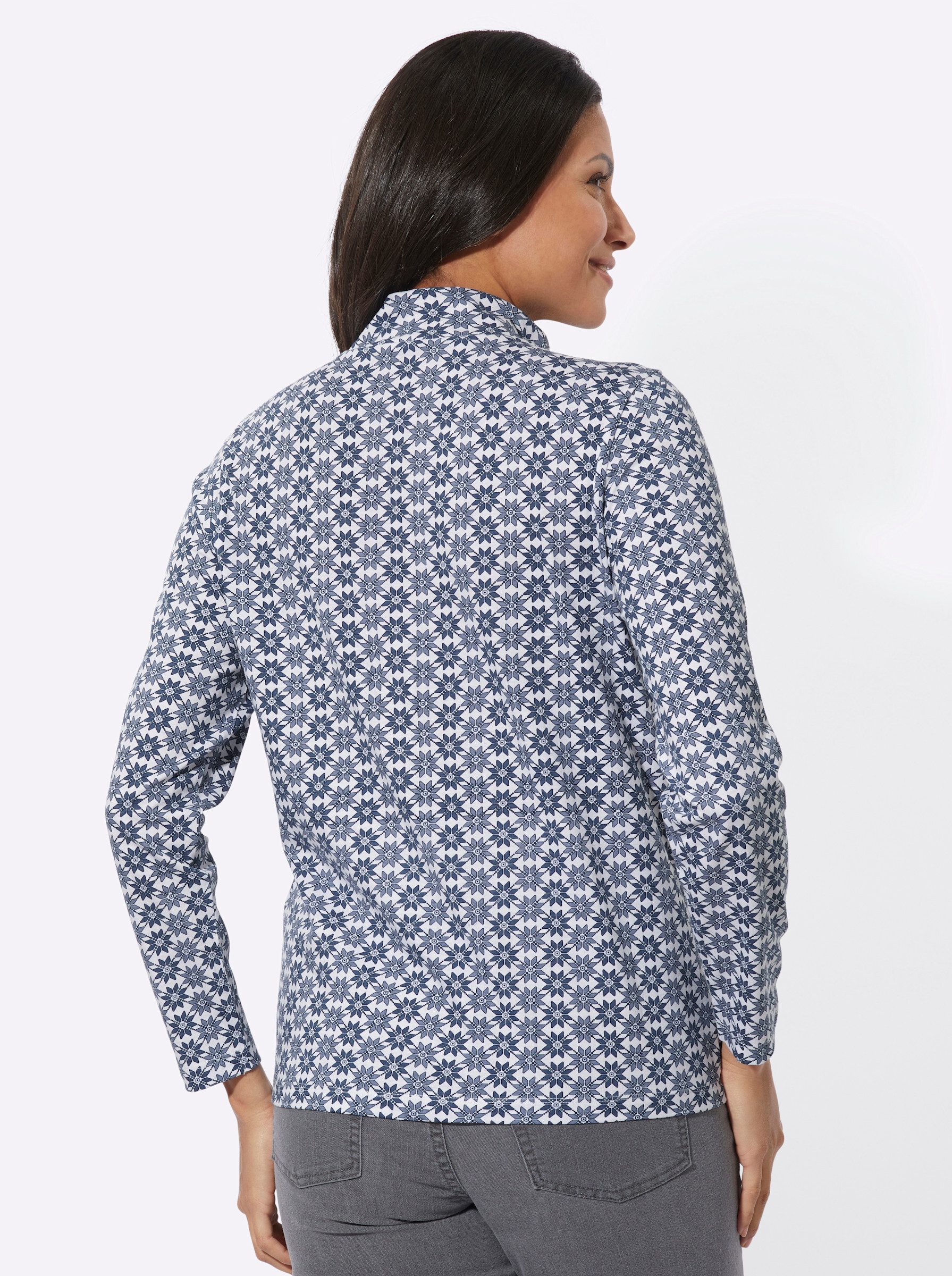 Sieh an! T-Shirt Stehkragenshirt günstig online kaufen