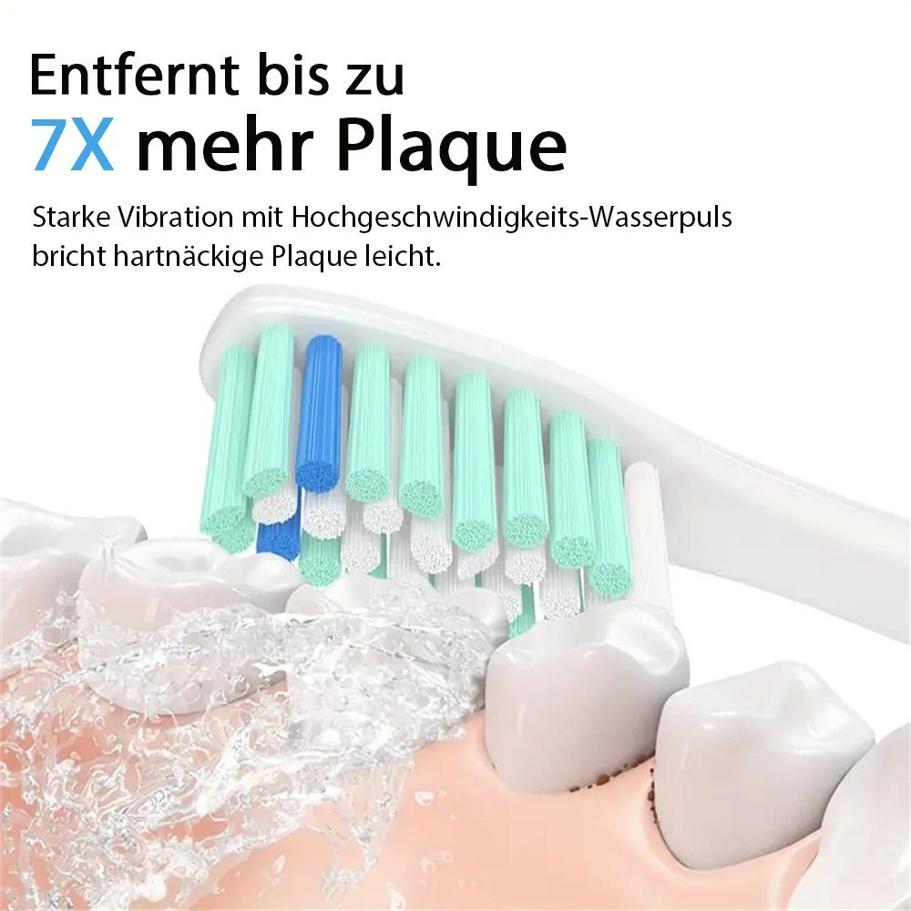 TUABUR Ersatzbürste Zahnbürsten, E-Serie (6-tlg) Philips Ersatzbürsten, Sonicare für 6-teilig