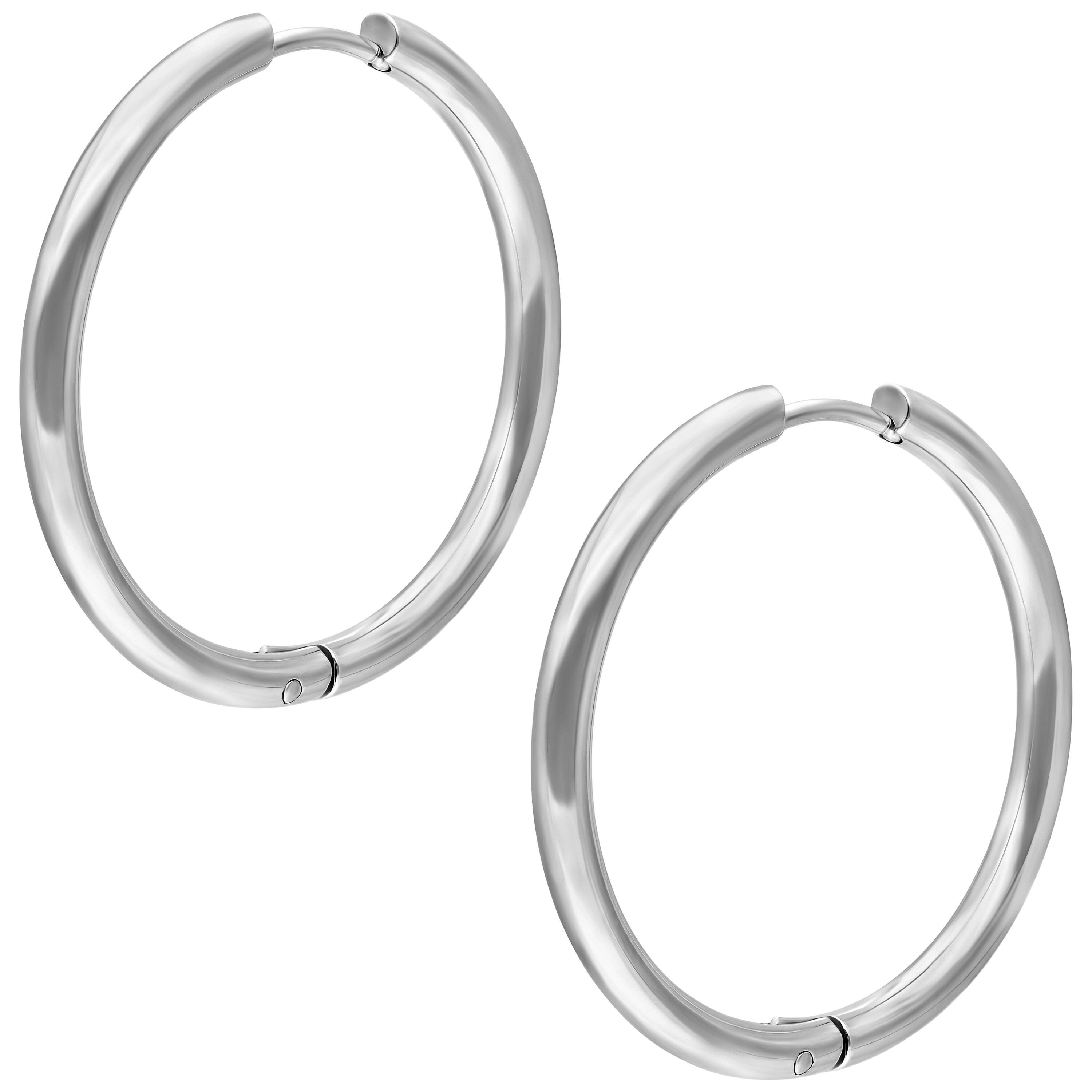 Paar Ohrhänger Little Hoops - Silber, 25,0 mm