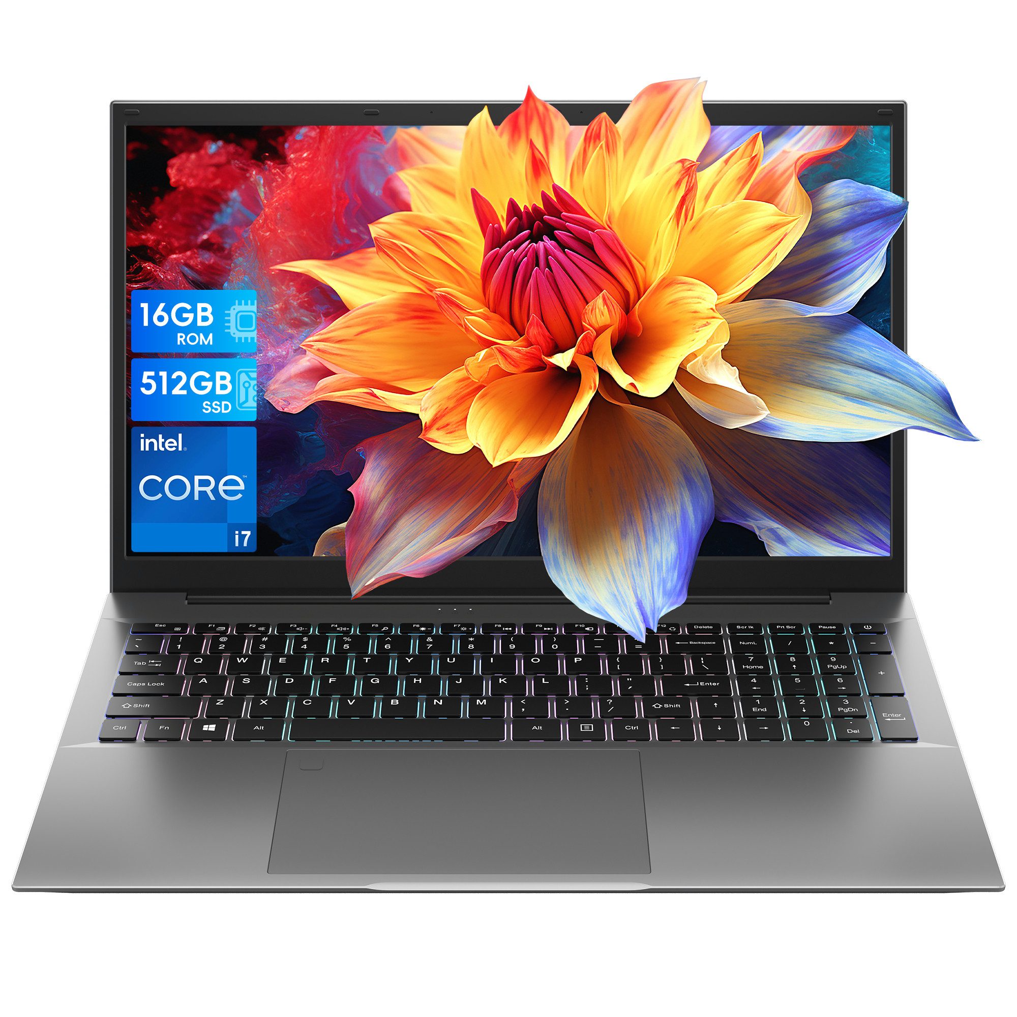 Jumper 17,3" Core i7 Laptop, 16GB RAM, 512GB SSD, FHD, WiFi 6, Win11 Home Notebook (Intel@ CoreTM i7-9750H, 16 GB, 512 GB SSD, 6-core CPU)