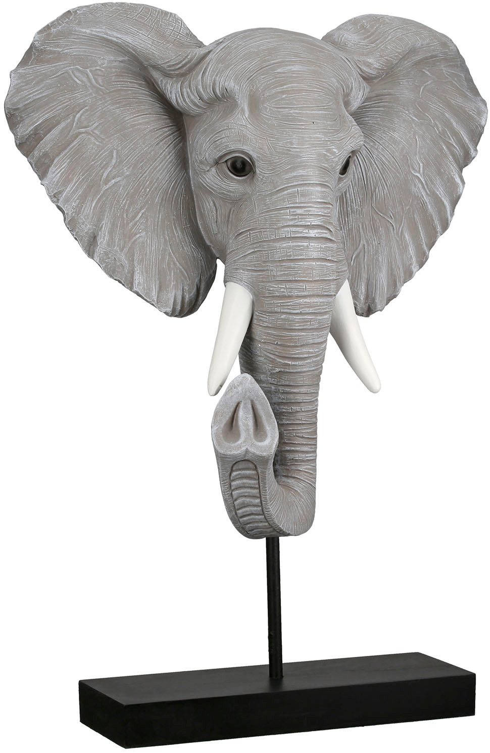 GILDE Tierfigur Skulptur Elefant Ringo grau H. 42 cm (1 St)