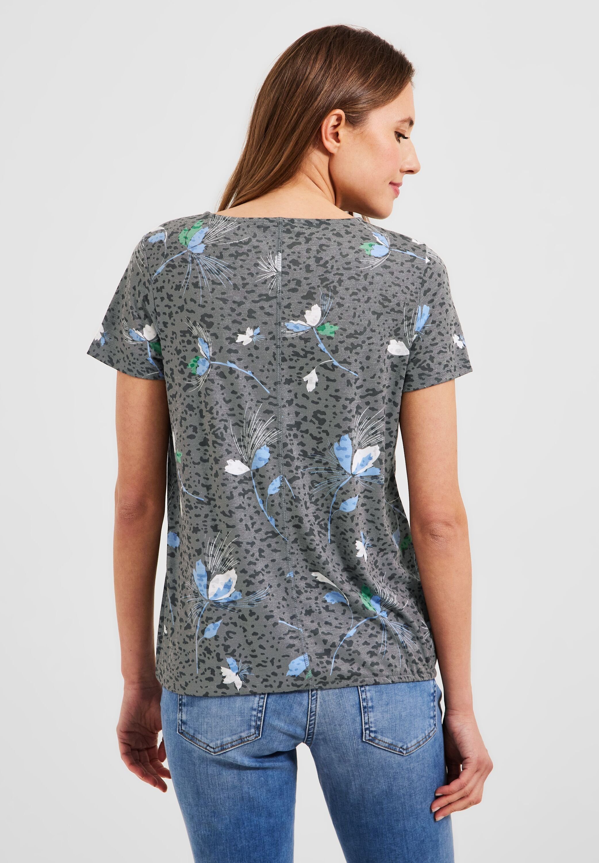 Out Optik Burn Cecil Print-Shirt mit Rundhalsausschnitt,
