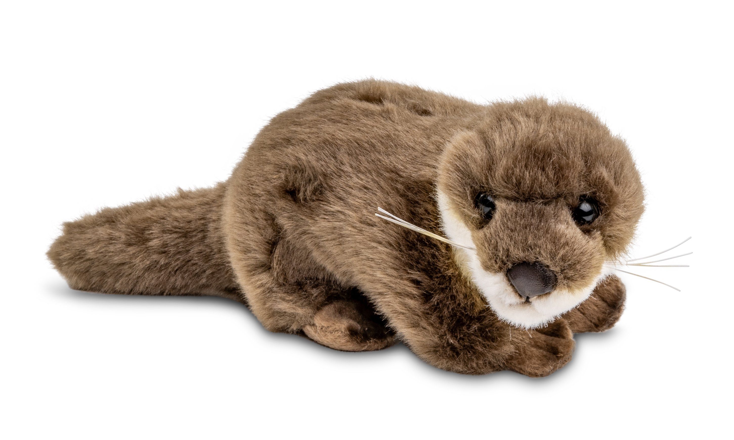 100 % - Füllmaterial verschiedene Kuscheltier Uni-Toys Plüsch-Otter - Plüschtier, - recyceltes Größen Otter, zu stehend