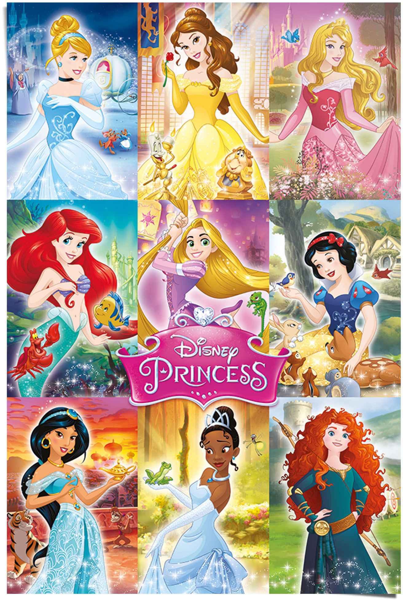 Poster Disney`s (1 Kollage, Reinders! St) Prinzessinnen