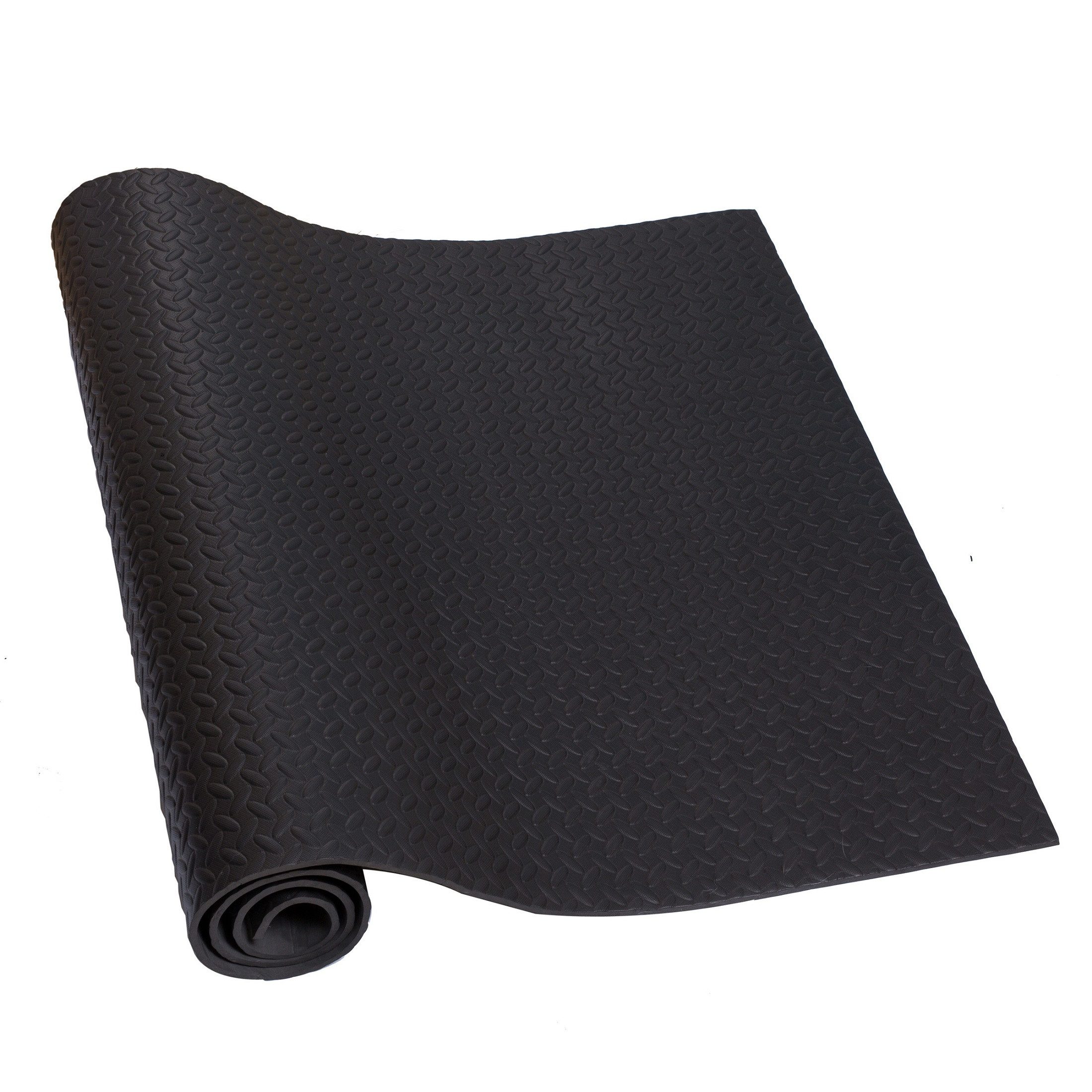 HD Fitness Bodenmatte Eva Unterlegmatte für Fitnessgeräte rutschfest mit Bändern (1-St), 200x100cm 7mm Dicke