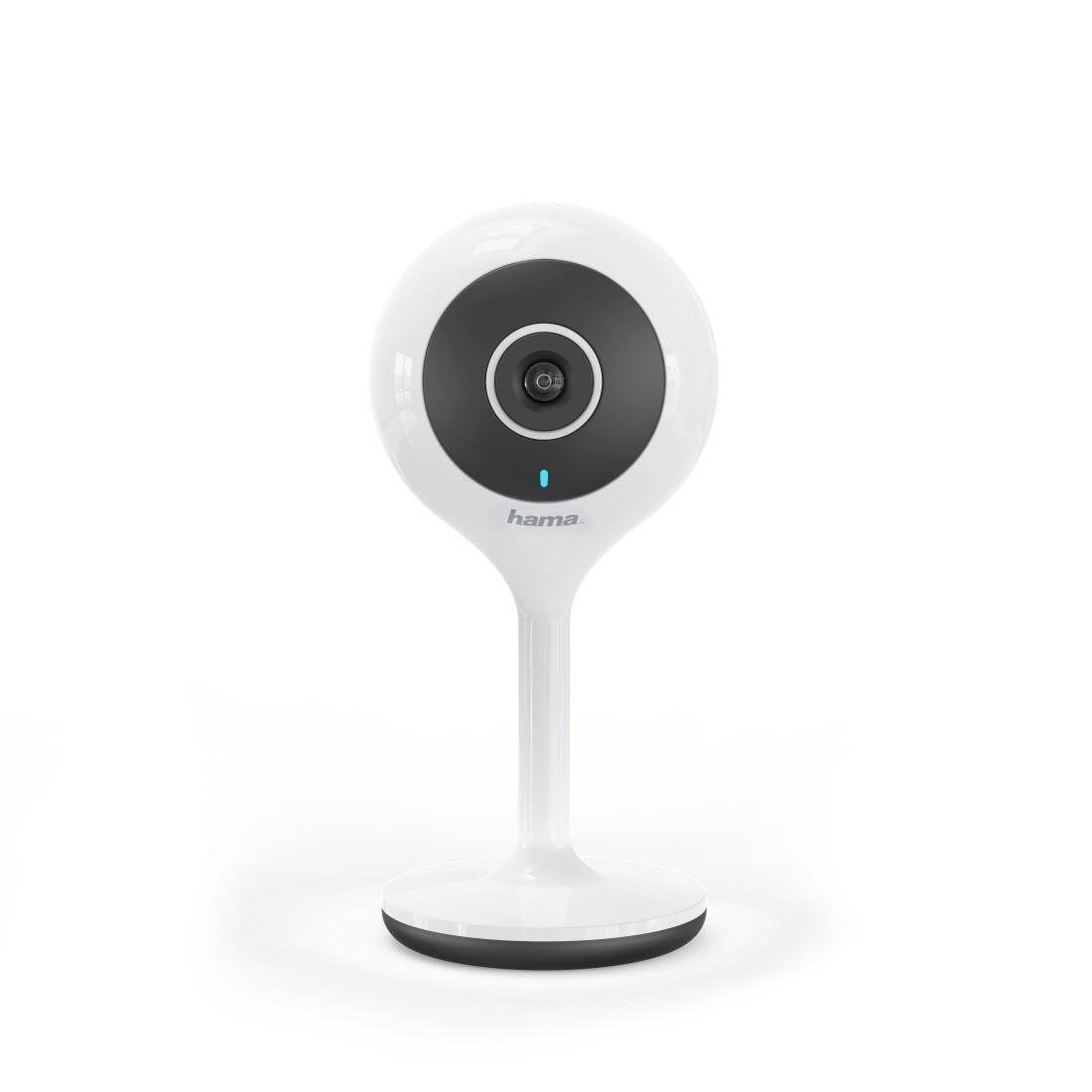 Hama Smart Home Kamera Webcam WiFi-Kamera 1080P (Nachtsichtfunktion, WLAN-Kamera, Erfassungswinkel: 110)