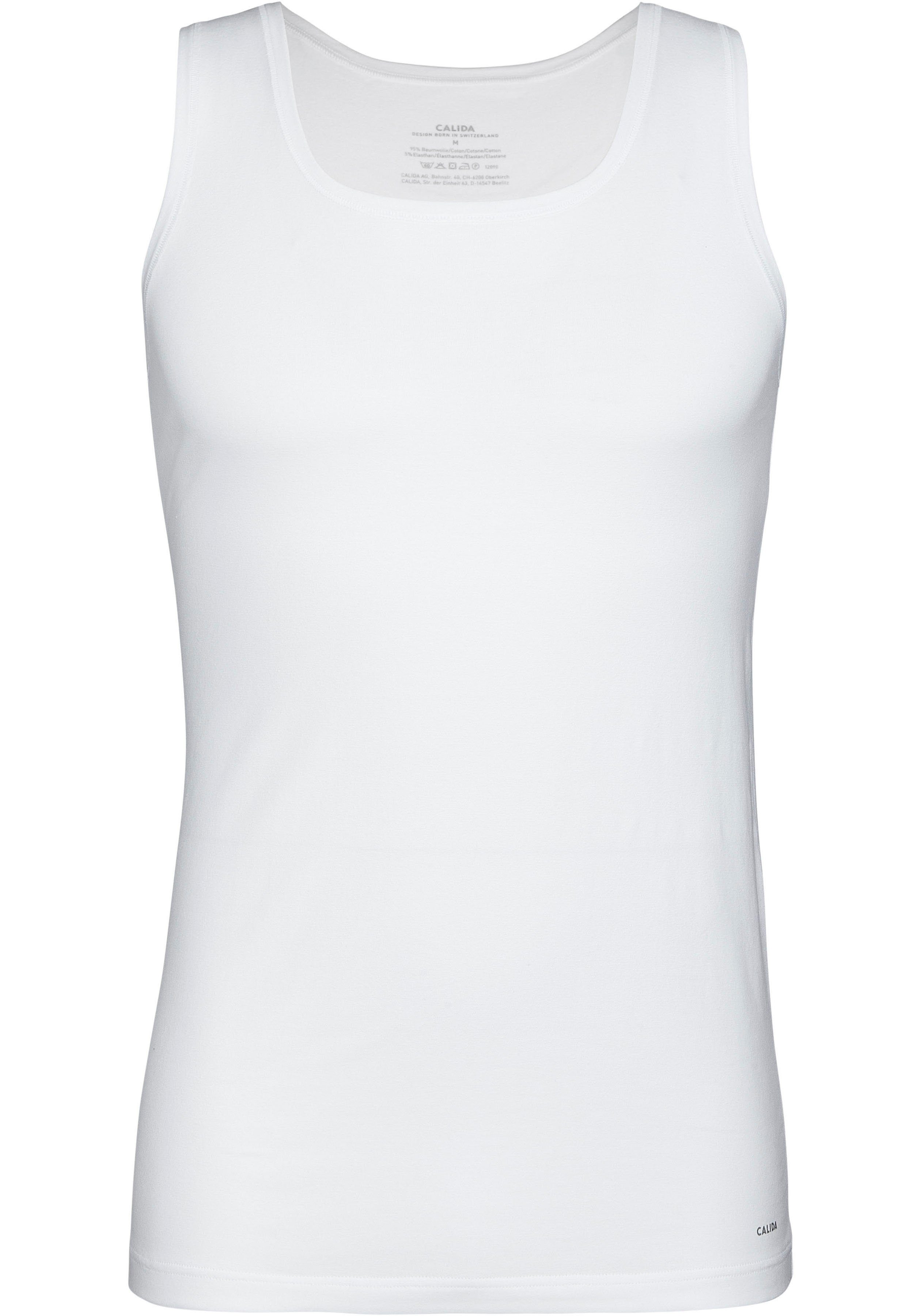 CALIDA Achseltop Cotton Code mit Rundhals-Ausschnitt günstig online kaufen