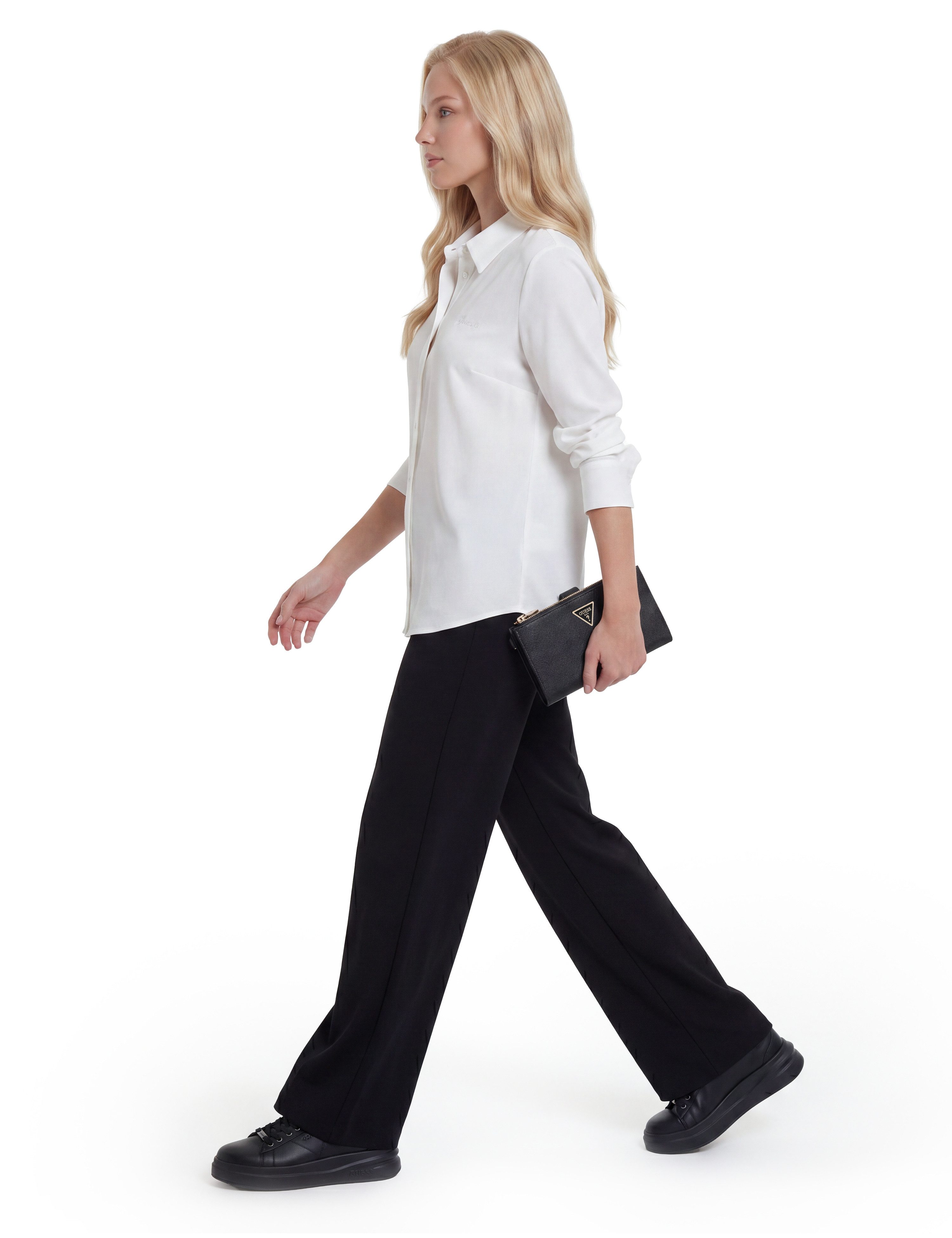 Guess Geldbörse LAUREL II SLG DBL ZIP ORGNZR, Damen Geldbeutel, Portemonnaie mit zwei Reißverschluss-Fächern – Bild 2 von 5