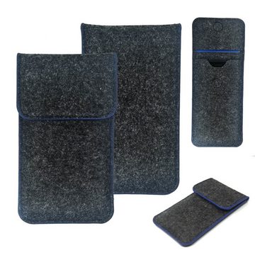 K-S-Trade Handyhülle für Oppo Reno10 PHW110, Handy-Hülle Schutz-Hülle Filztasche Pouch Tasche Case Sleeve