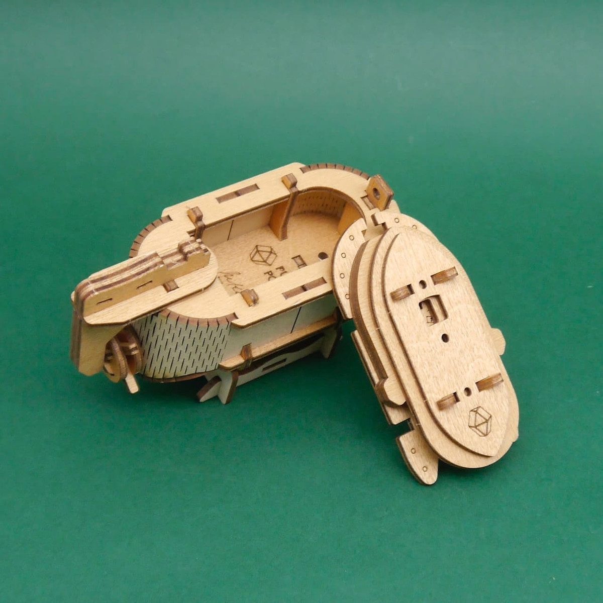 ROMBOL Denkspiele Spiel TESLAS BOAT - interessante Puzzle Box, Geschenkverpackung, Knobelspiel