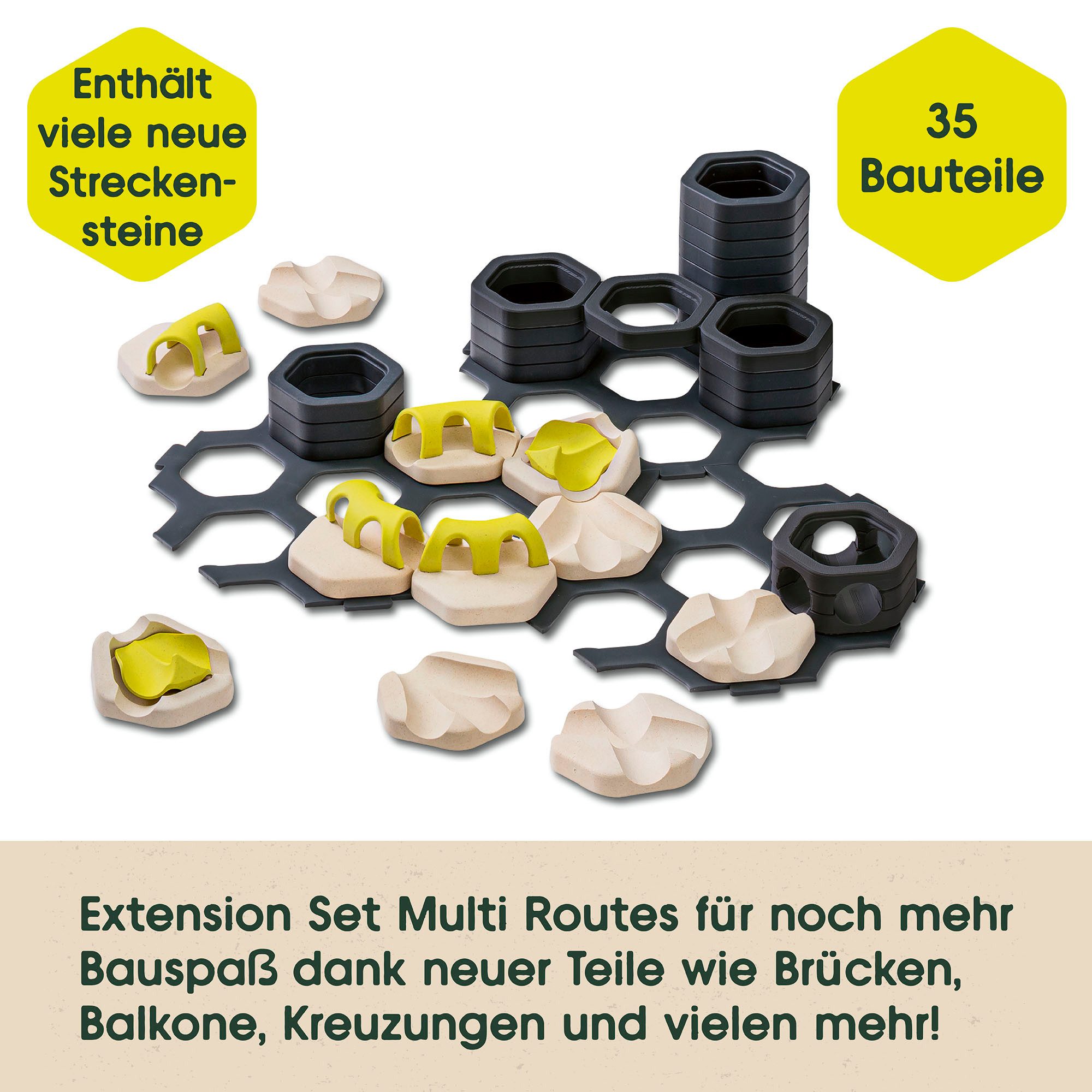 Ravensburger Kugelbahn-Bausatz GraviTrax Junior, Extension Multi Routes, Made in Europe