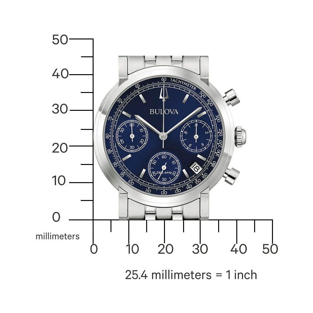 Bulova Chronograph 96B458, Quarzuhr, Armbanduhr, Herrenuhr, Edelstahlarmban günstig online kaufen