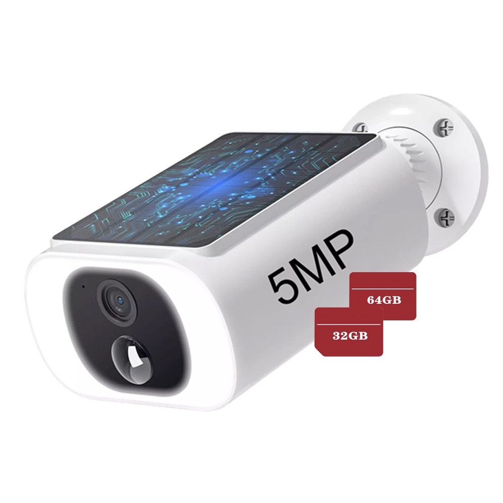 Avylet Überwachungskamera 5MP FHD 2K Überwachungskamera Aussen Akku mit Solarpanel (Aussen, Außenbereich, Außen, 100% Kabellose Kamera Überwachung Außen Solar Flutlicht, 2-Wege-Audio 2,4GHz WLAN Fernzugriff PIR-Bewegungserkennung, Farbige Nachtsicht Multi-User-Sharing Lange Batterielebensdauer)