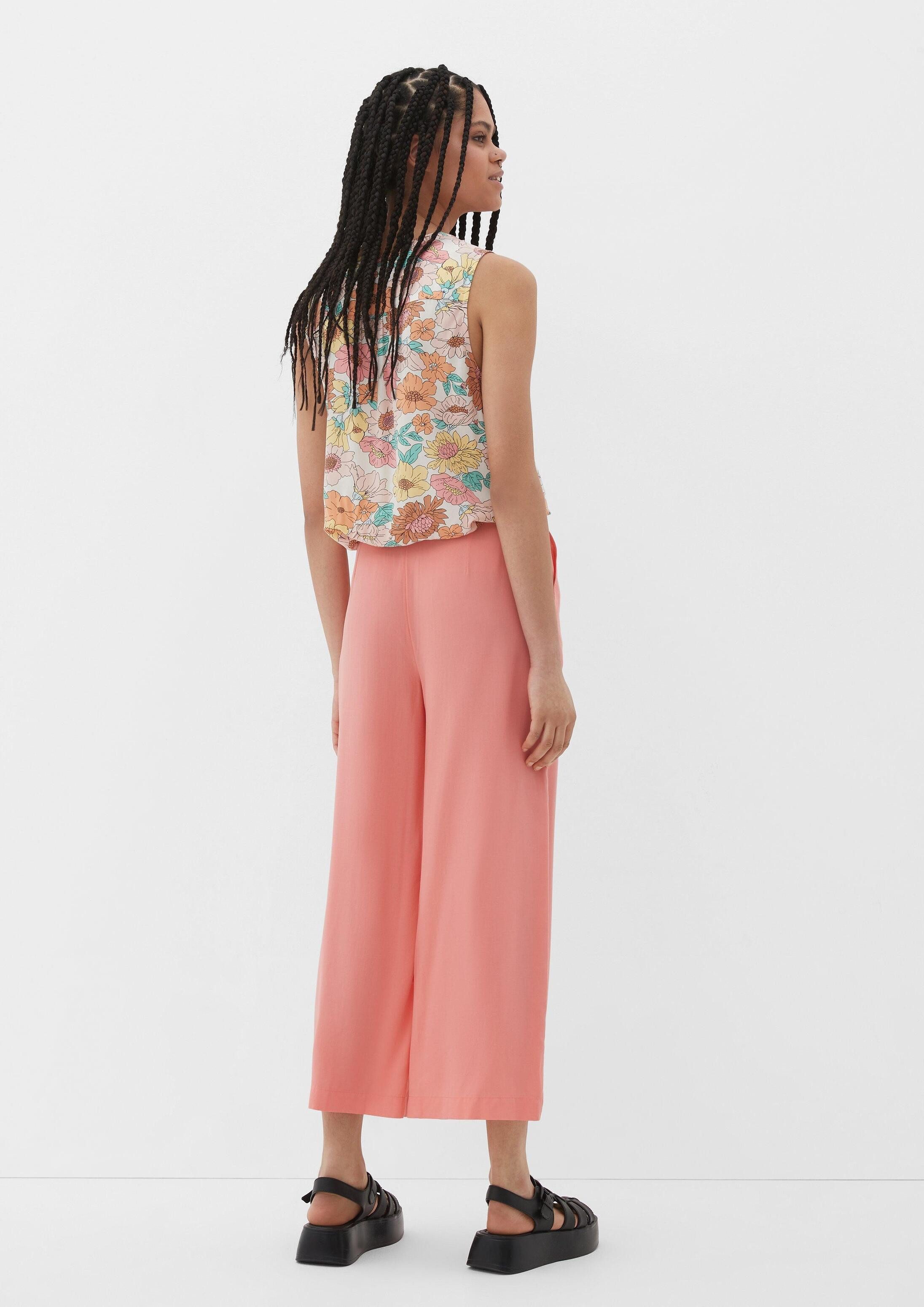 QS Culotte Hose Culotte aus Viskose