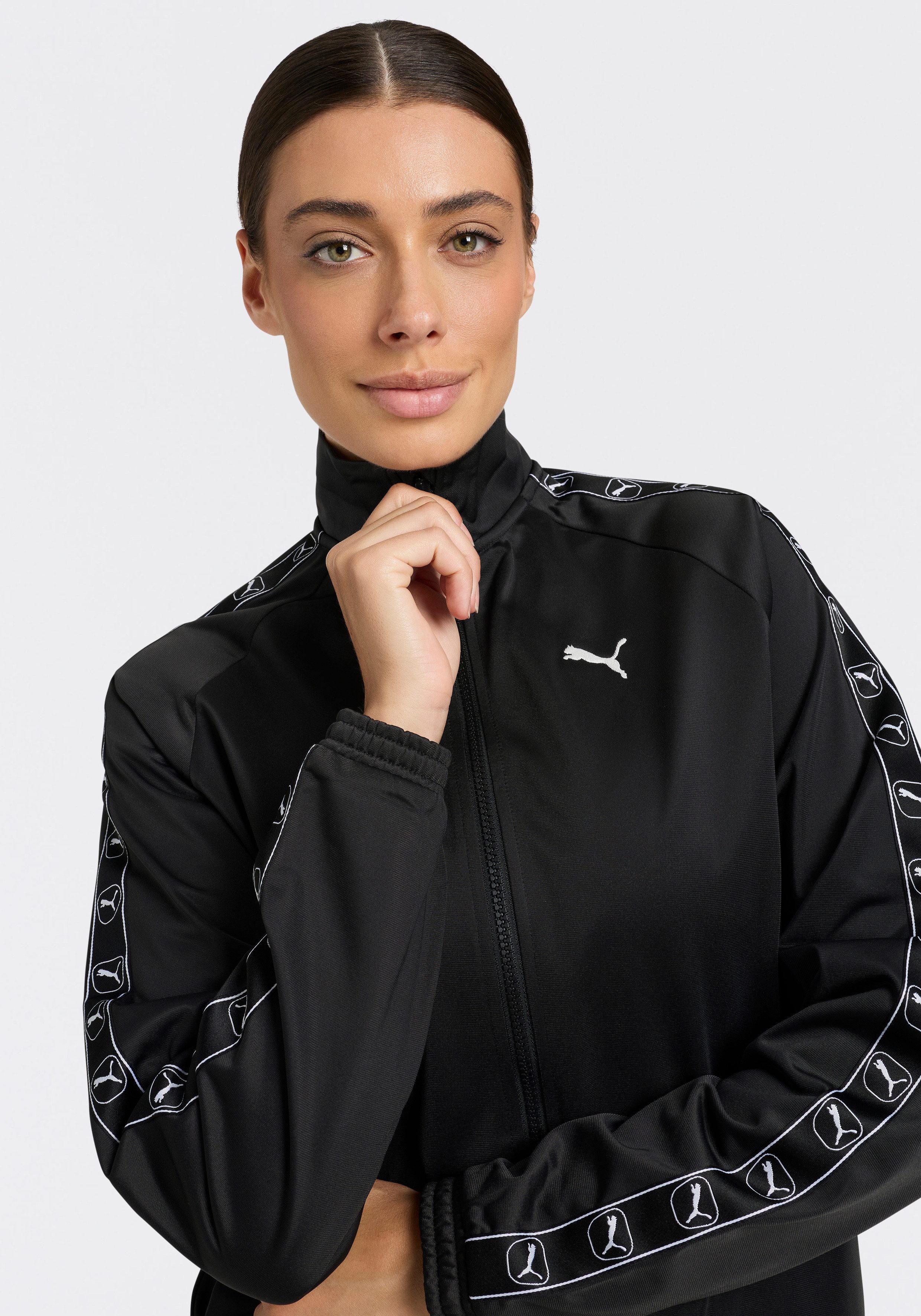 PUMA Trainingsanzug POLY STANDARD SUIT OP (2-tlg), zweiteiliges Set, mit Knopfleiste, unifarben, aus Polyester