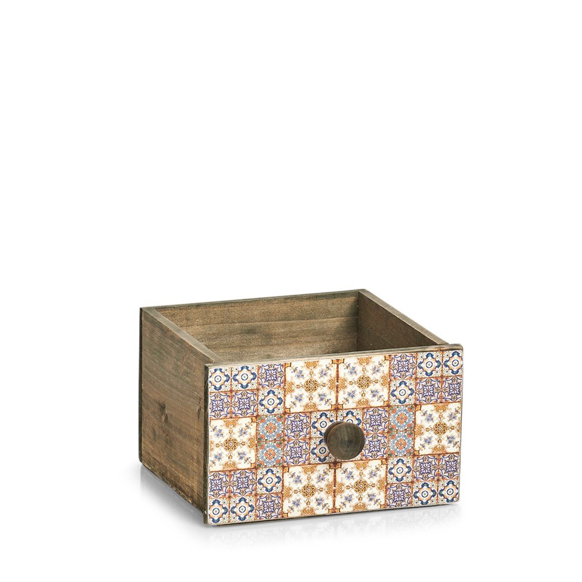 Zeller Present Aufbewahrungskorb Holz Schubladenbox "Mosaik