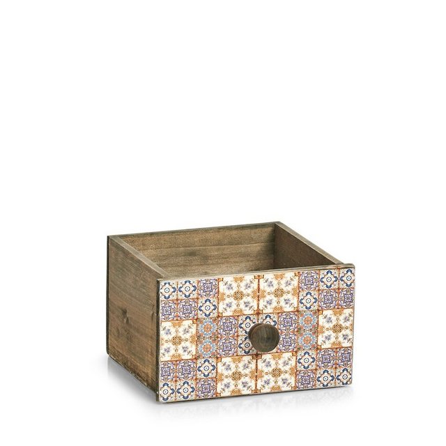 Zeller Present Aufbewahrungskorb “Schubladenbox “Mosaik”, Holz