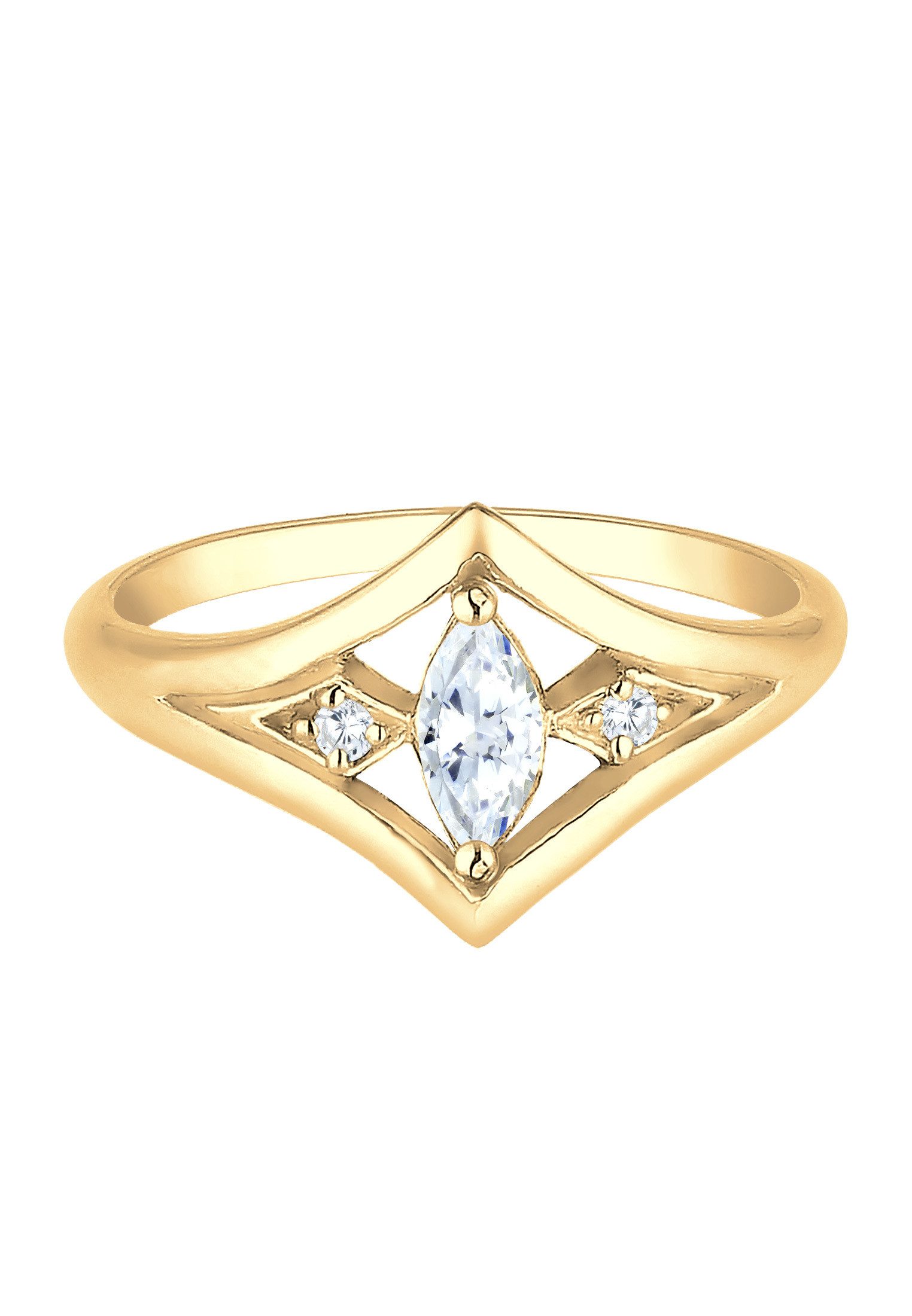 Elli Verlobungsring Zirkonia Weiß 925 Sterling Silber günstig online kaufen