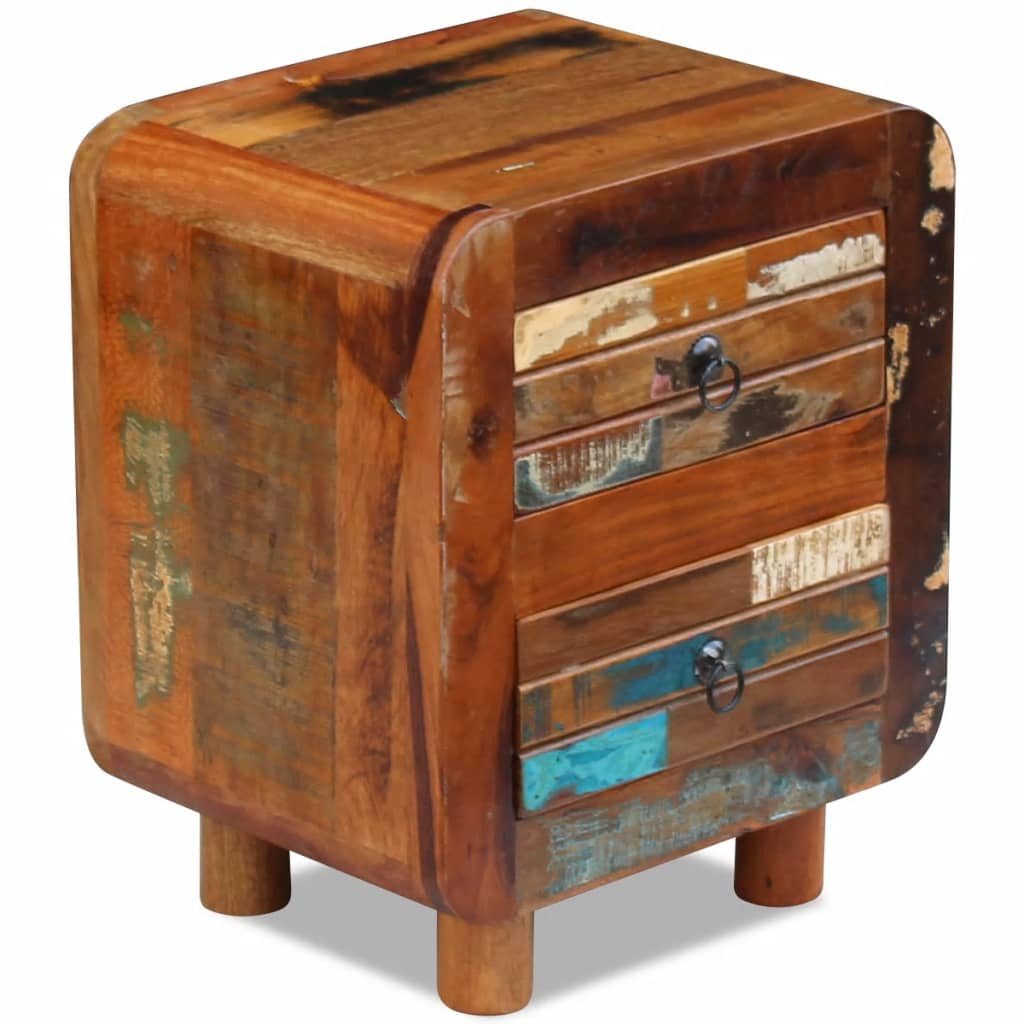 vidaXL Nachttisch Nachtschrank Altholz 43x33x51 cm