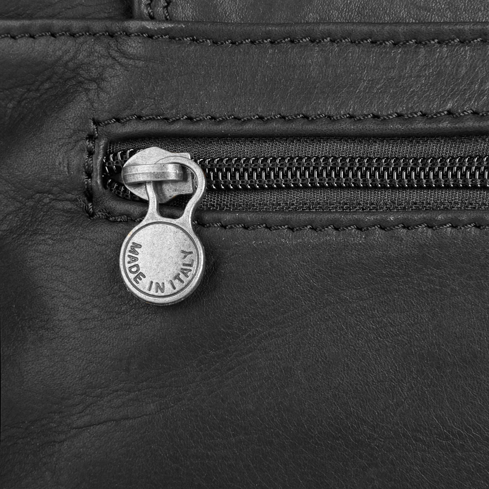 Samantha Look Umhängetasche, echt Leder, Made in Italy