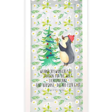 Mr. & Mrs. Panda Gartenleuchte Pinguin Weihnachtsbaum - Transparent - Geschenk, Winter, Gartenlampe