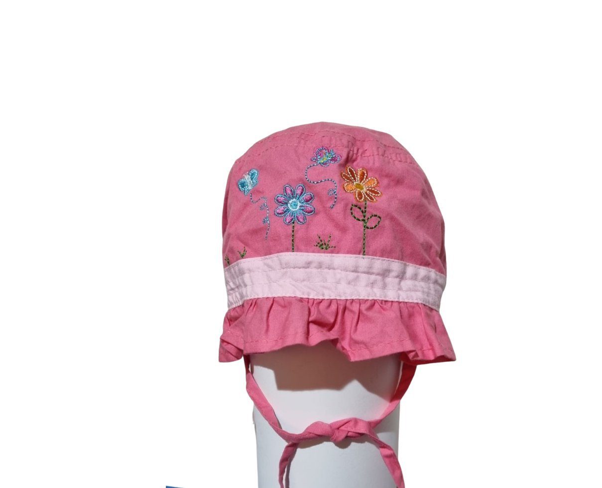 Bellezza Schirmmütze Hut 23-46 Mädchen rosa mit Muster - Größe 45