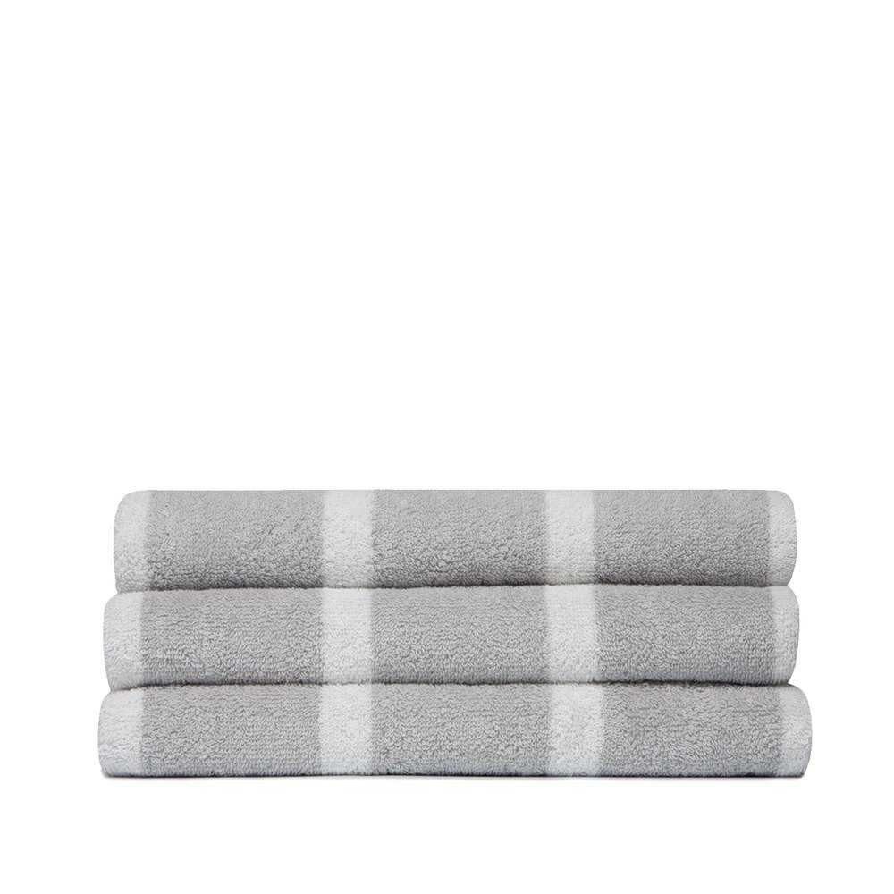 Seahorse Handtücher Seahorse Baumwolle Handtücher Streifen Grau, Baumwolle (1-St)