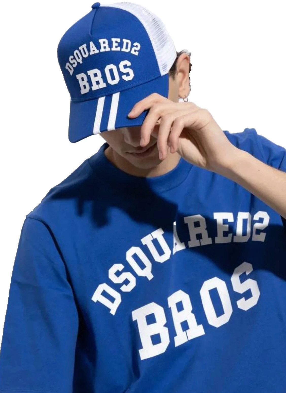 Dsquared2 Baseball Cap Bros Icon Trucker Mesh Basebalkappe Unisex Perfekte Balance aus Sport, Streetwear und Luxus