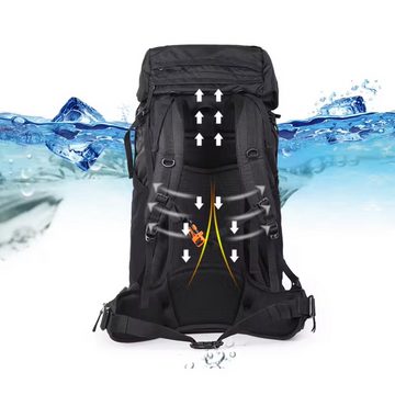 SHG Trekkingrucksack ⌂ Tourenrucksack Alpinrucksack Wanderrucksack Bergsteigerrucksack (Farbe: Rot, Hochtourenrucksack Freizeitrucksack), Rucksack Sportrucksack Reiserucksack Kletterrucksack