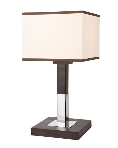 Licht-Erlebnisse Tischleuchte »CALI«, Tischlampe Braun Creme