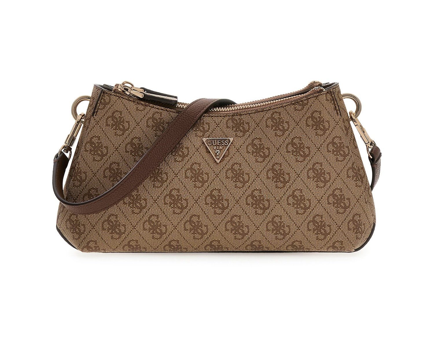 Guess Schultertasche HWBG9672730 NOELLE II 3 COMP SHLDR XBODY Handtasche Damen (Stück, 1-tlg., 1), Logoschriftzug