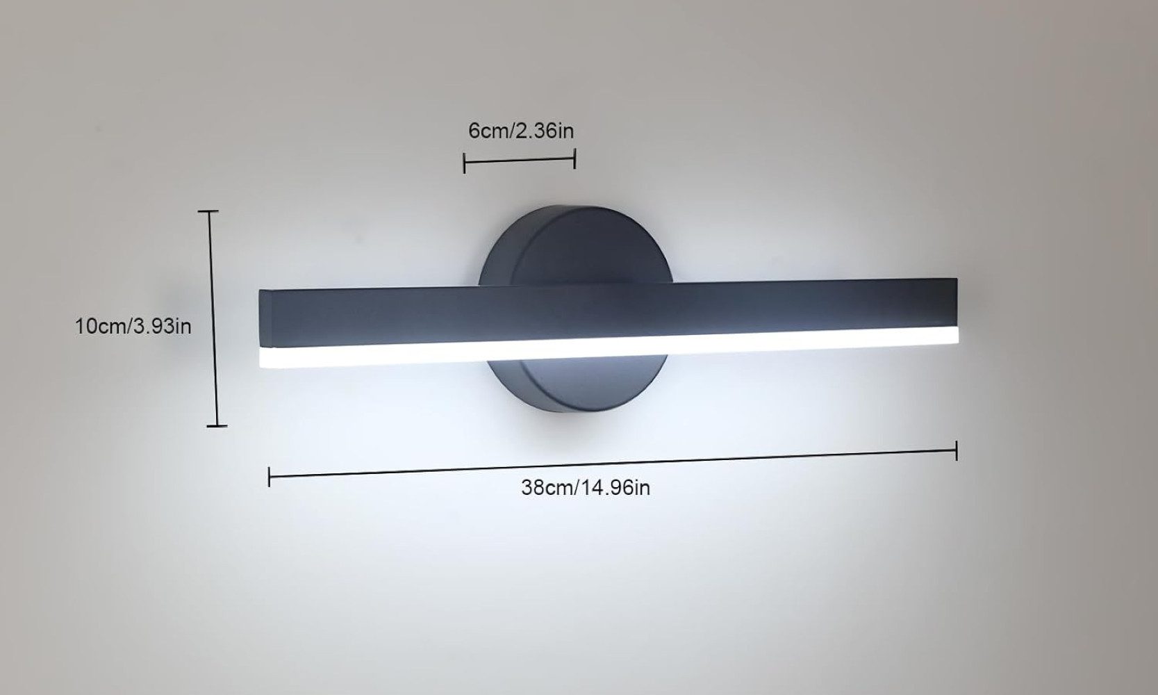 Goeco Wandleuchte Moderne drehbare Wandleuchte, 12W, günstig online kaufen