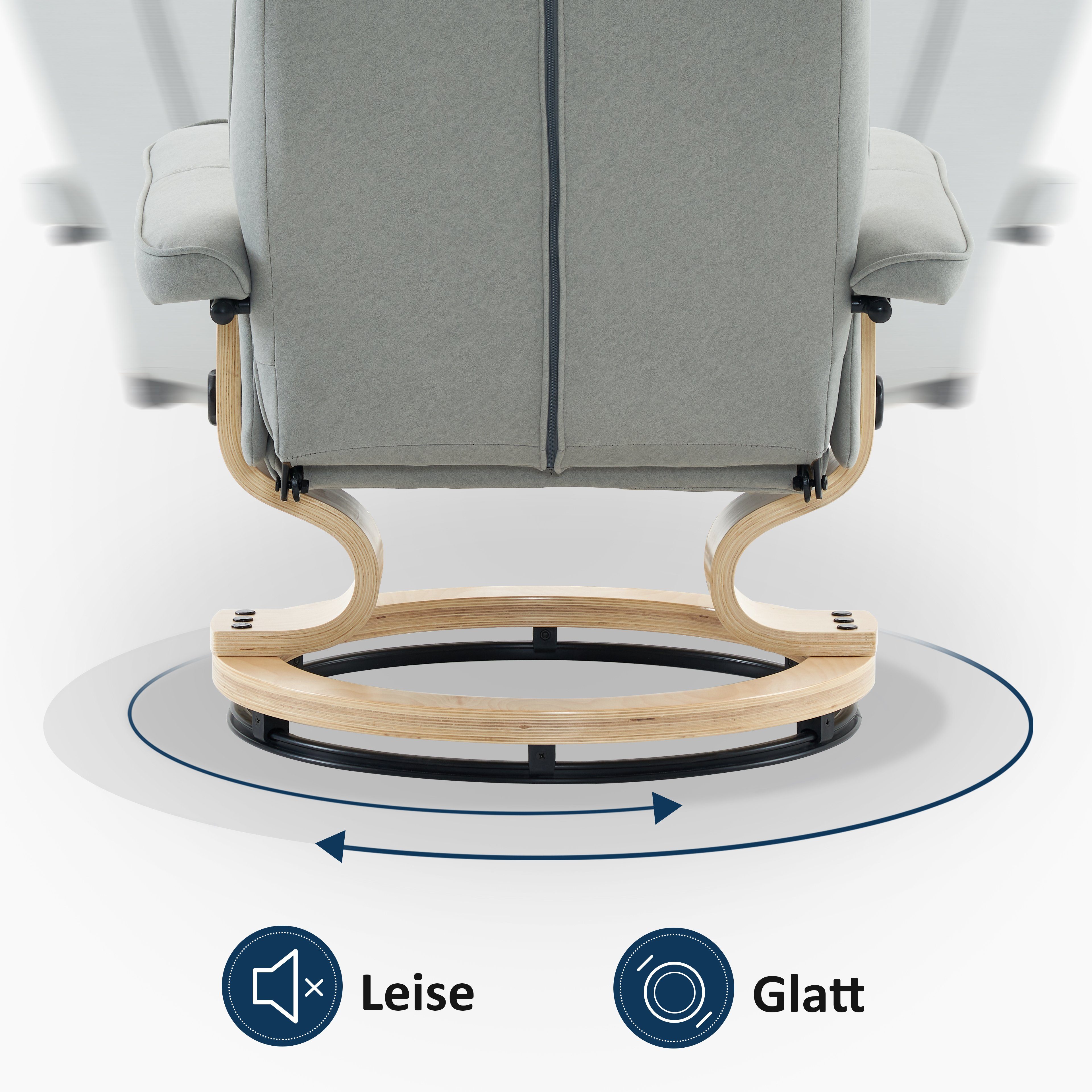 MCombo TV-Sessel M MCombo Relaxsessel mit Hocker Fernsehsessel 9019 (M MCombo Relaxsessel mit Hocker), mit Relaxfunktion